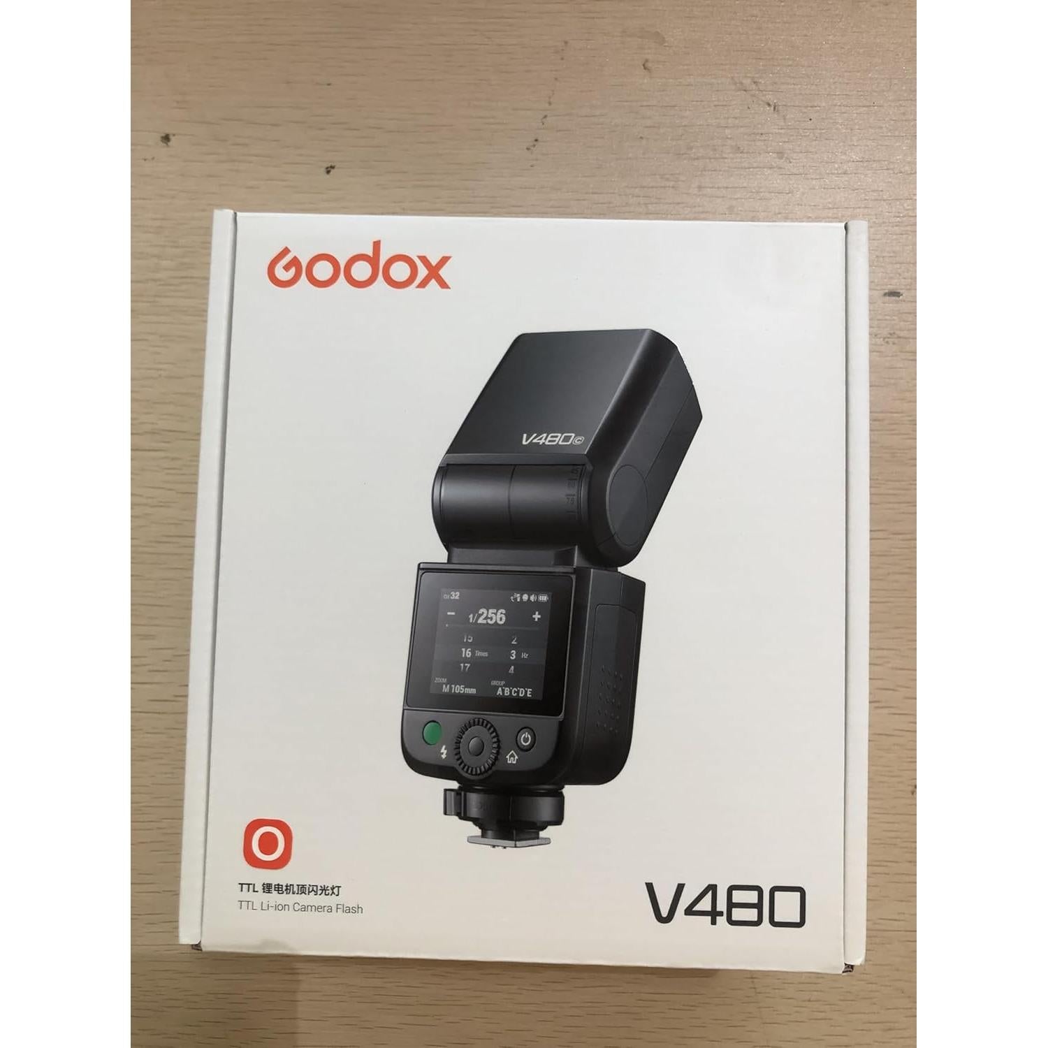 Flash Godox V480-O para Olympus y Panasonic, GN50, 650 Flashes