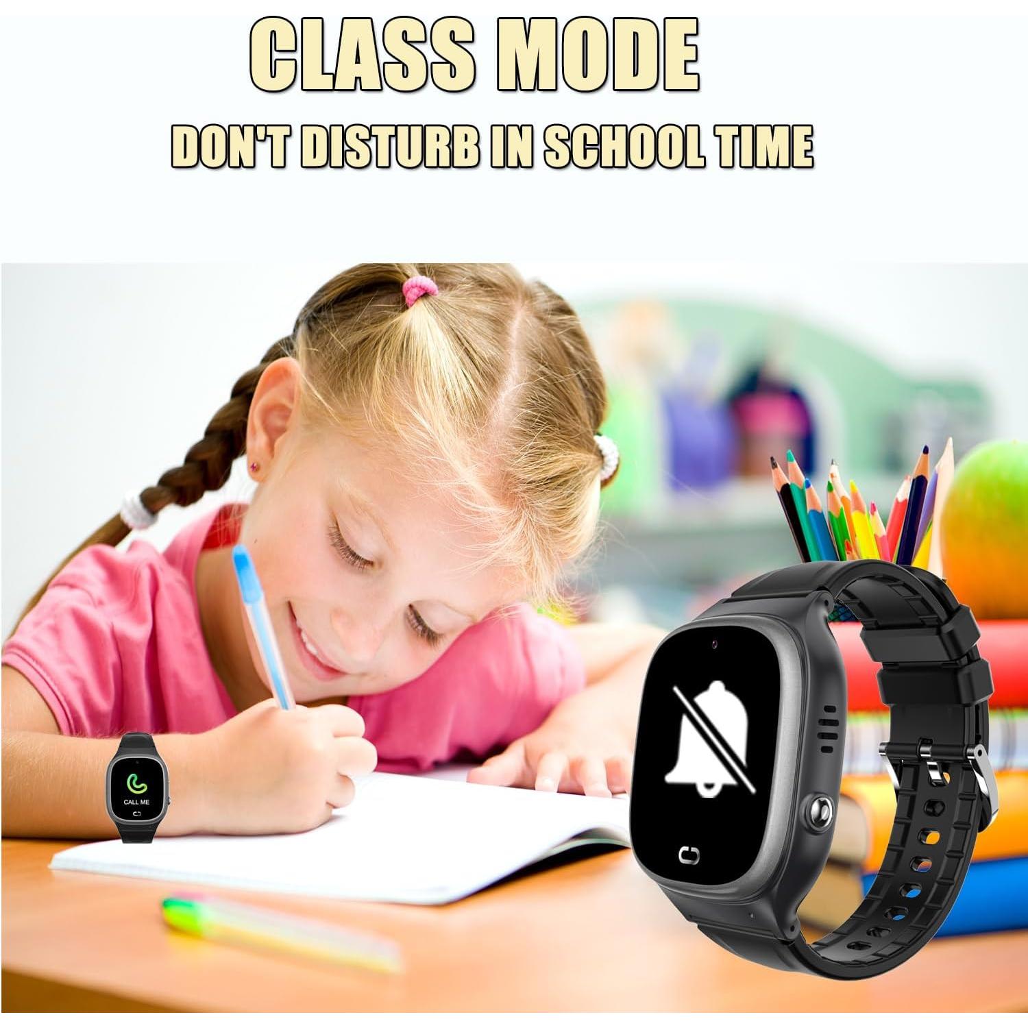 Reloj Inteligente Infantil Tykjszgs Negro con SOS y Cámara