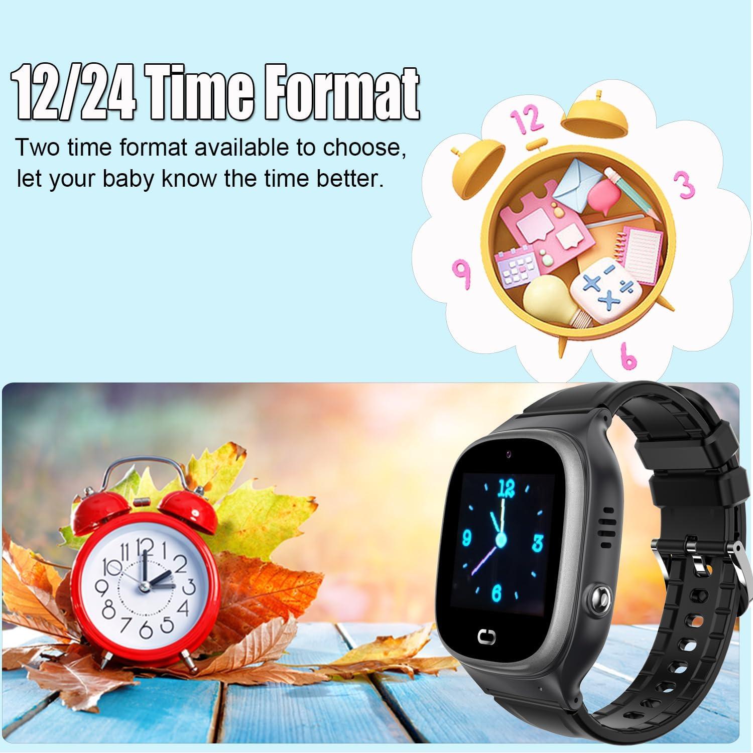 Reloj Inteligente Infantil Tykjszgs Negro con SOS y Cámara