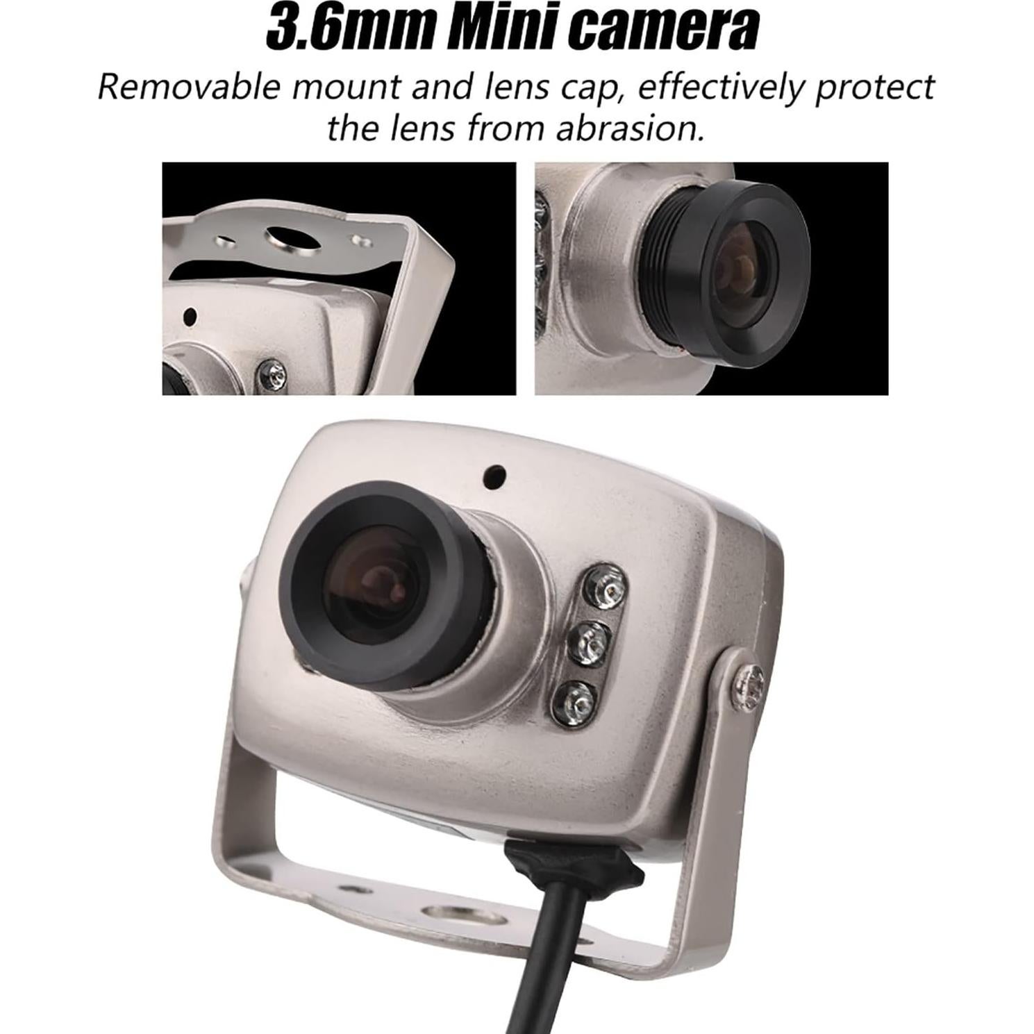 Mini Cámara de Seguridad CUIFATI 3.6mm Alta Sensibilidad