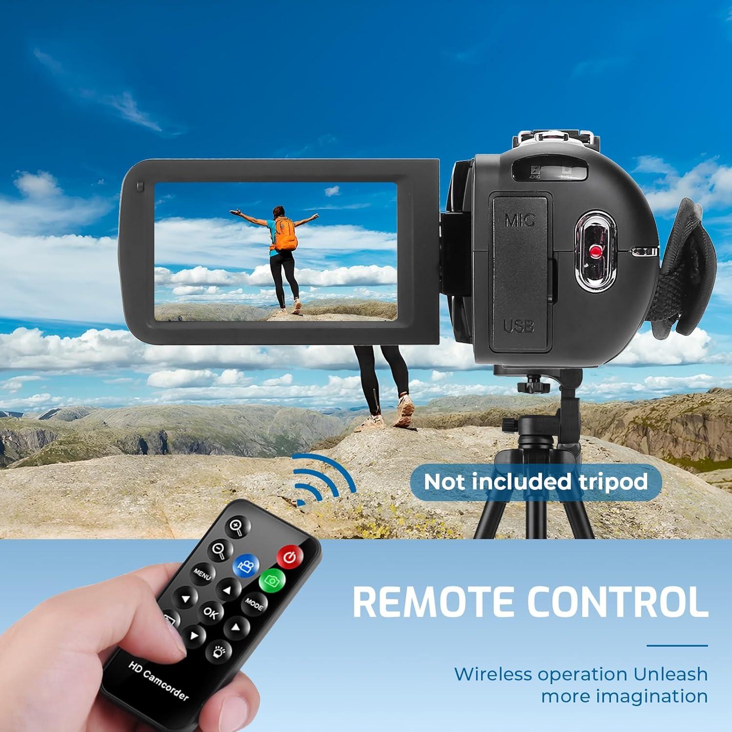 Cámara de Video 4K Ultra HD THPACIP DV108 80MP Zoom 18X