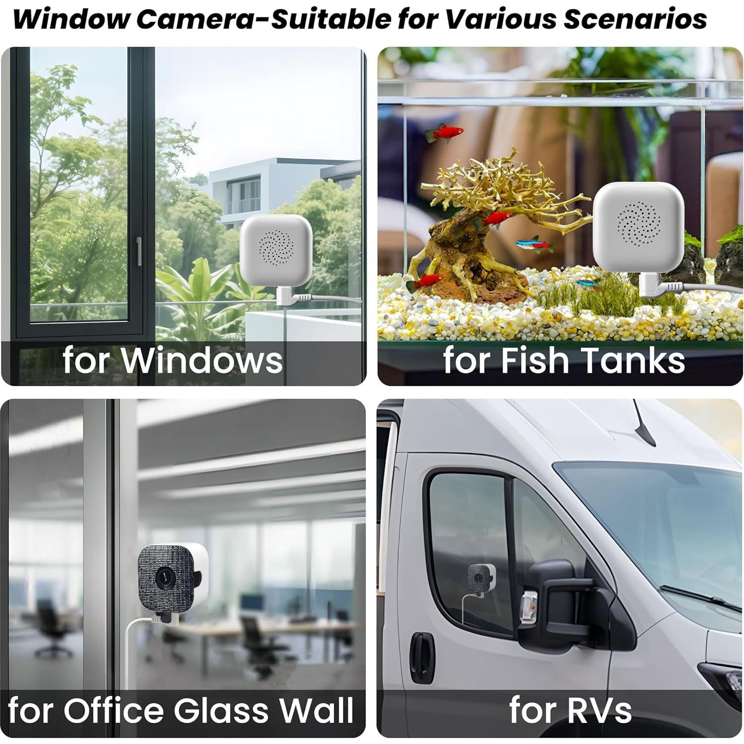 Cámara de Ventana 2K Vebiliki CS770 con Visión Nocturna AI