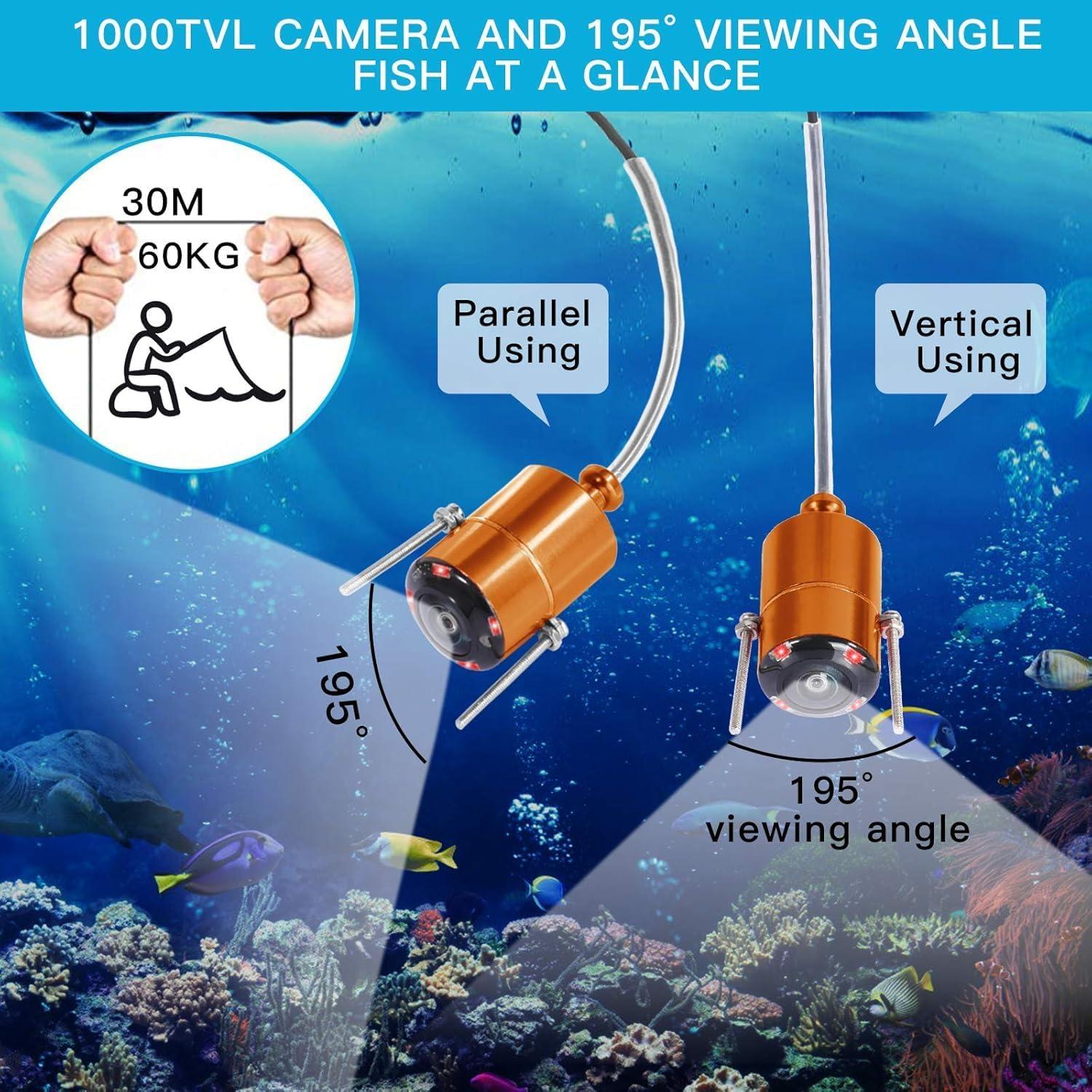 Cámara de Pesca Submarina Yerzsiffy 4.3" IP68 Infrarroja