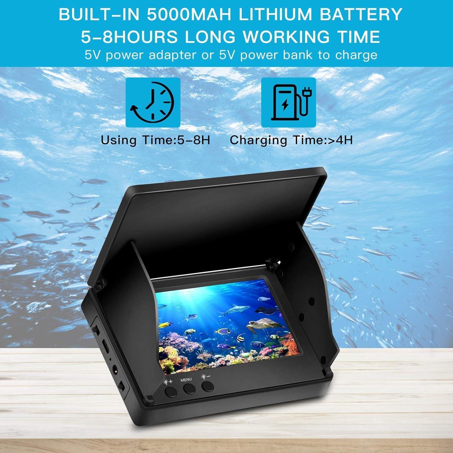 Cámara de Pesca Submarina Yerzsiffy 4.3" IP68 Infrarroja