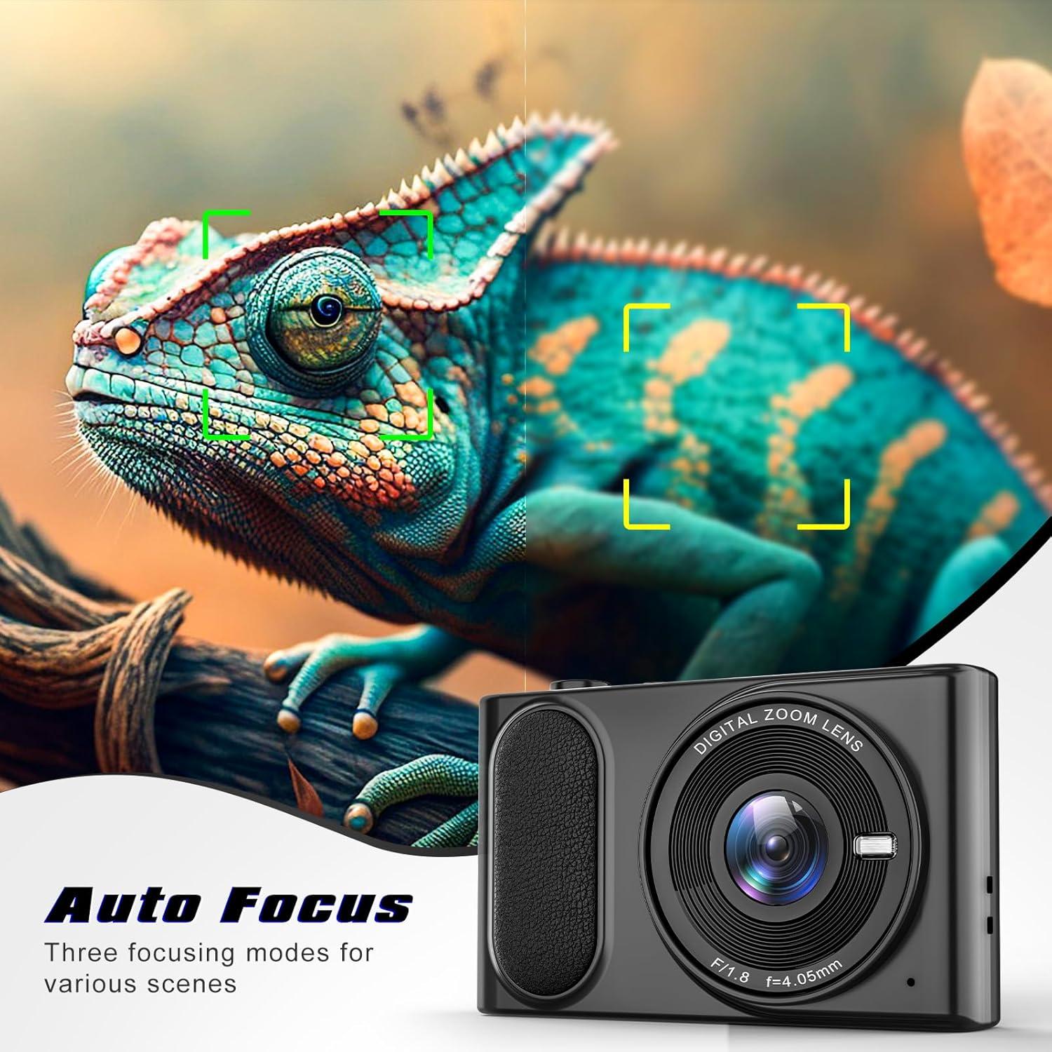 Cámara Digital 4K Hiacinto DC100N 64MP Compacta con Zoom 16X