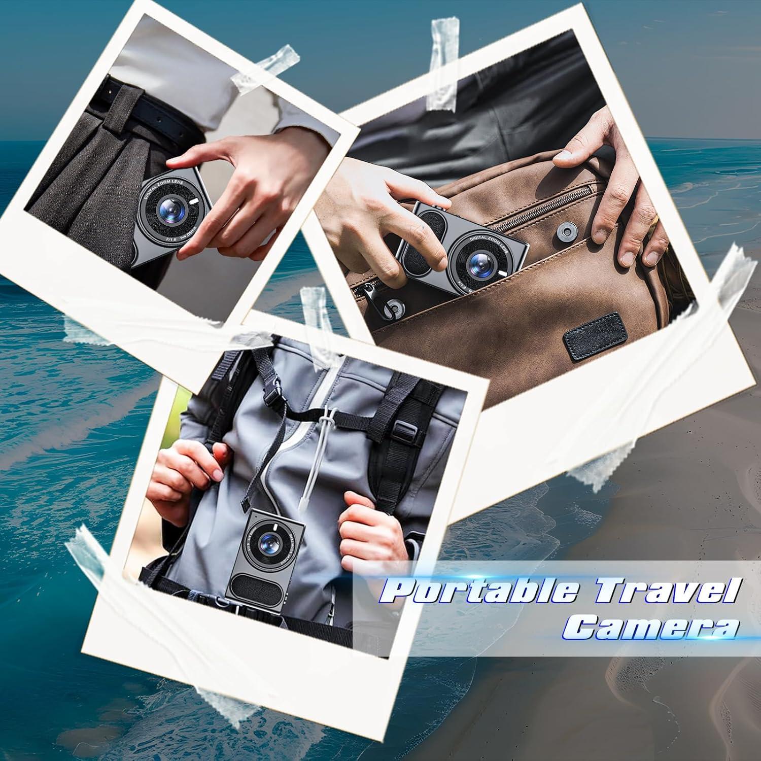 Cámara Digital 4K Hiacinto DC100N 64MP Compacta con Zoom 16X