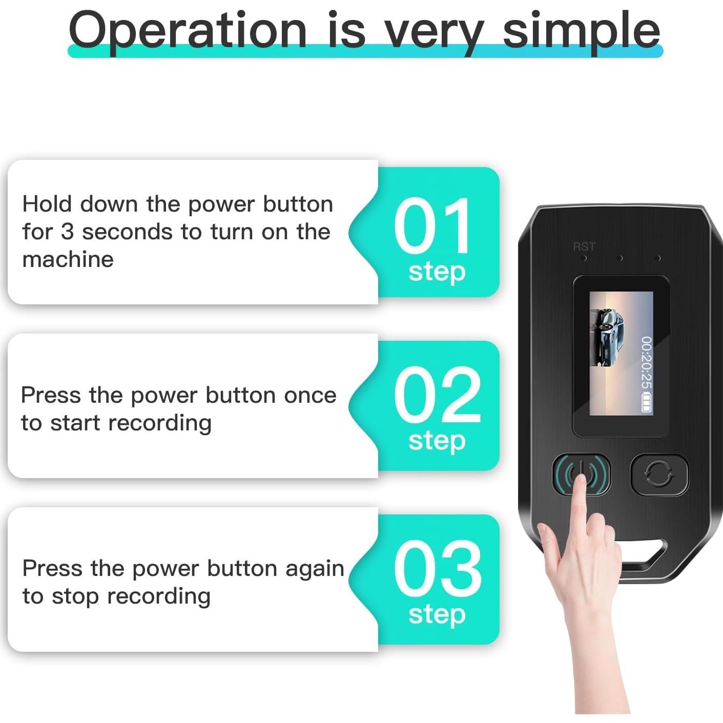 Cámara Corporal JFTWMG Q20 64GB FHD 1080P Detección Movimiento
