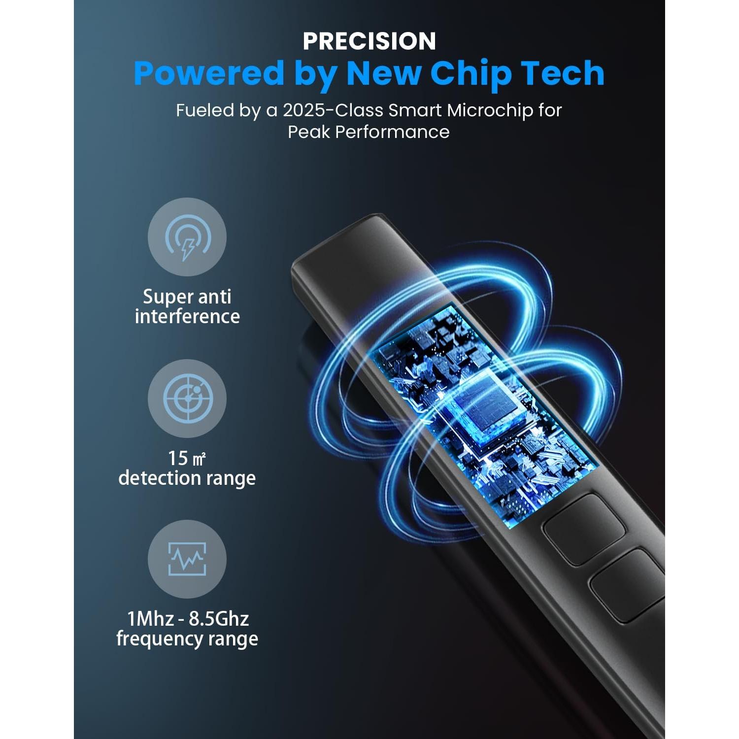 Detector de Cámara Oculta JAXTIN G9 Pro - 72 Horas, 0.14 kg