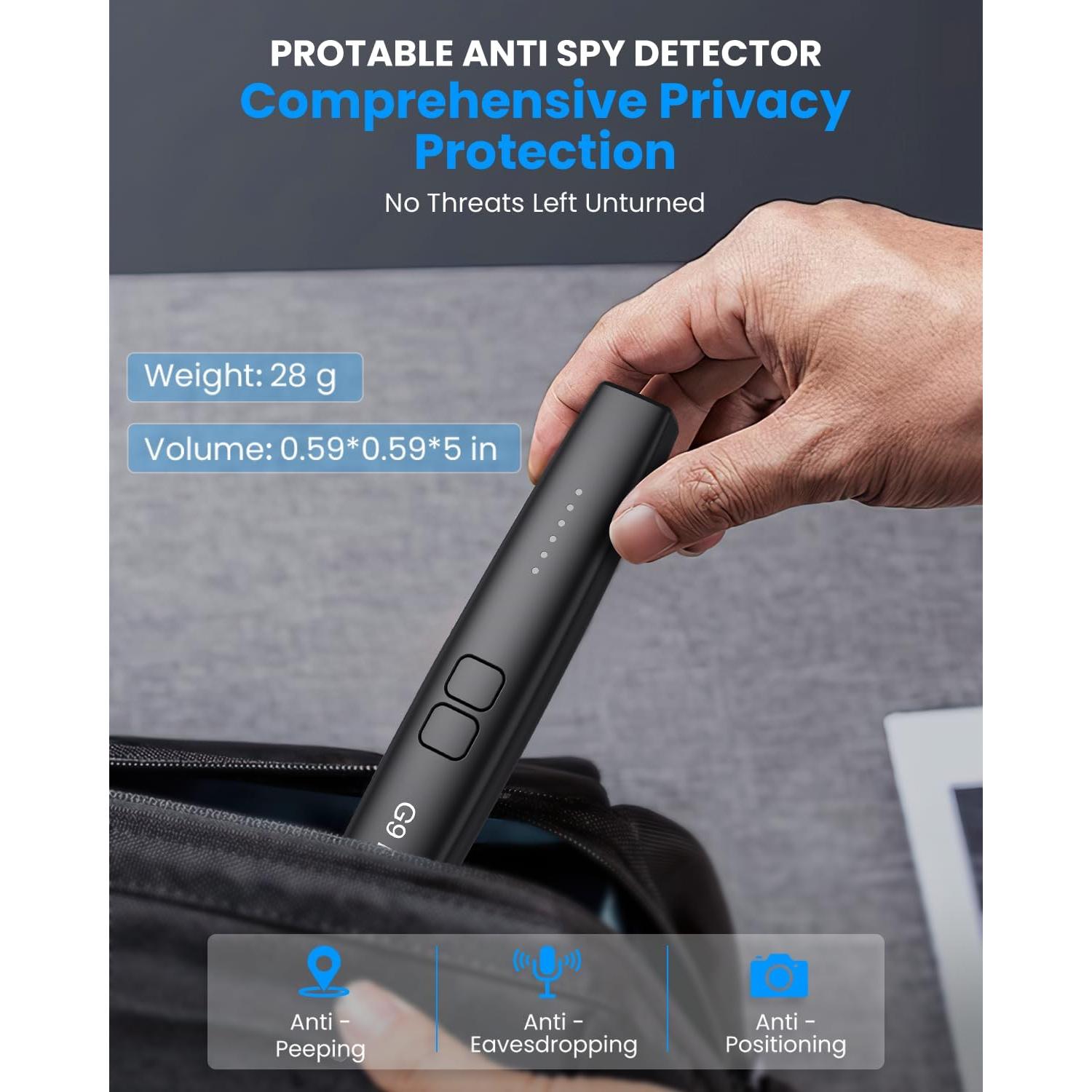 Detector de Cámara Oculta JAXTIN G9 Pro - 72 Horas, 0.14 kg