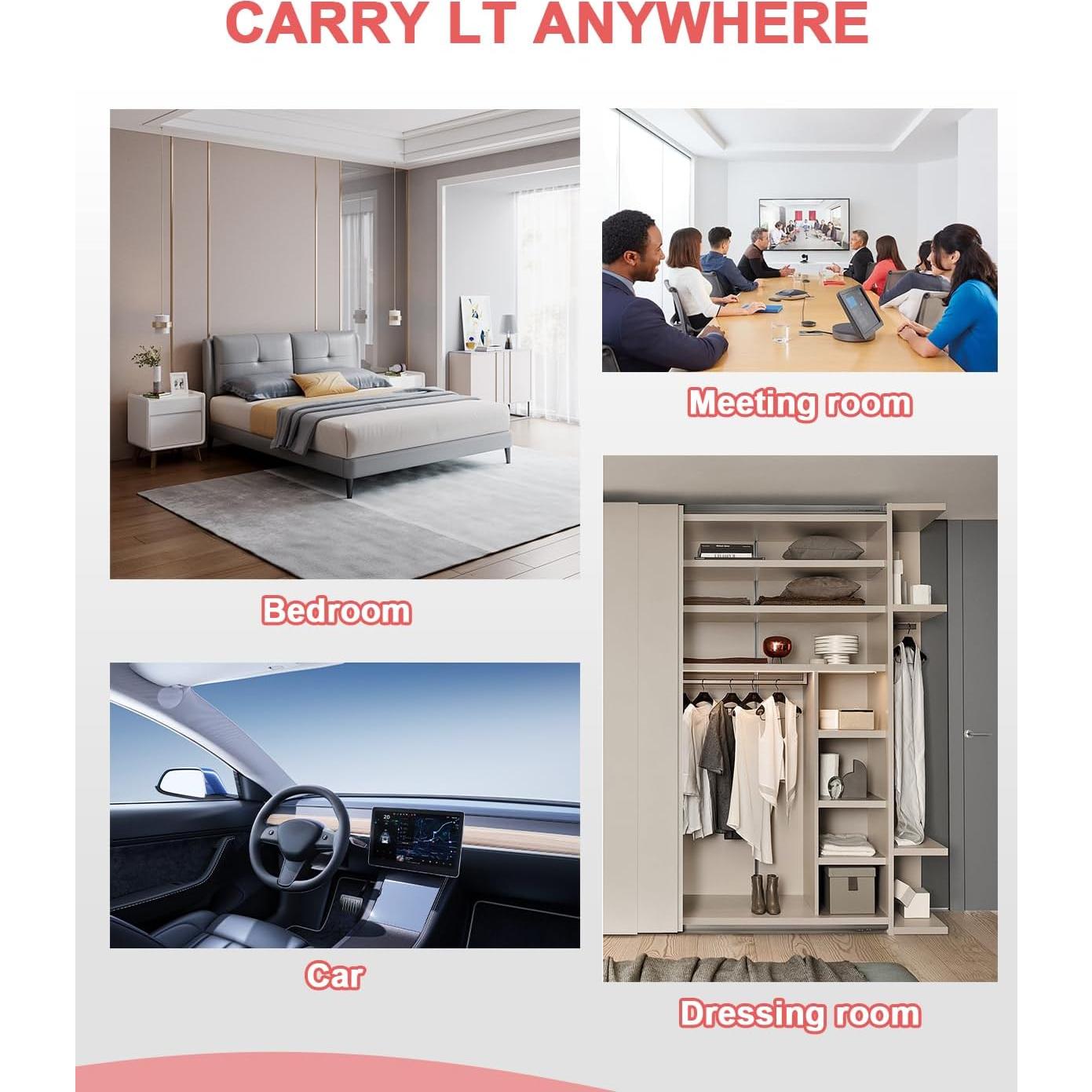 Detector de Cámara Oculta Loovett 2025, 360° RF, Portátil