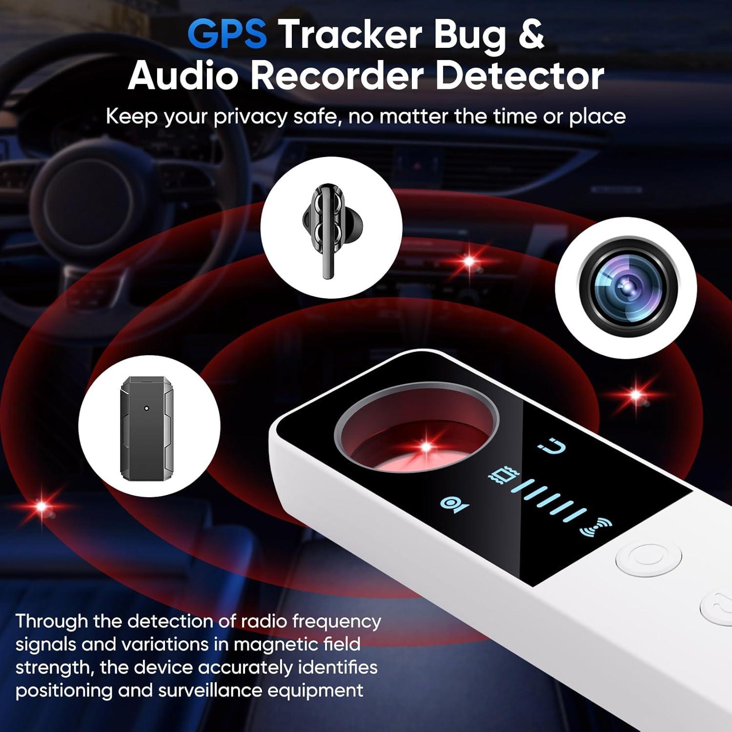 Detector de Cámara Oculta DQKK G007 con Alarma y Luz LED