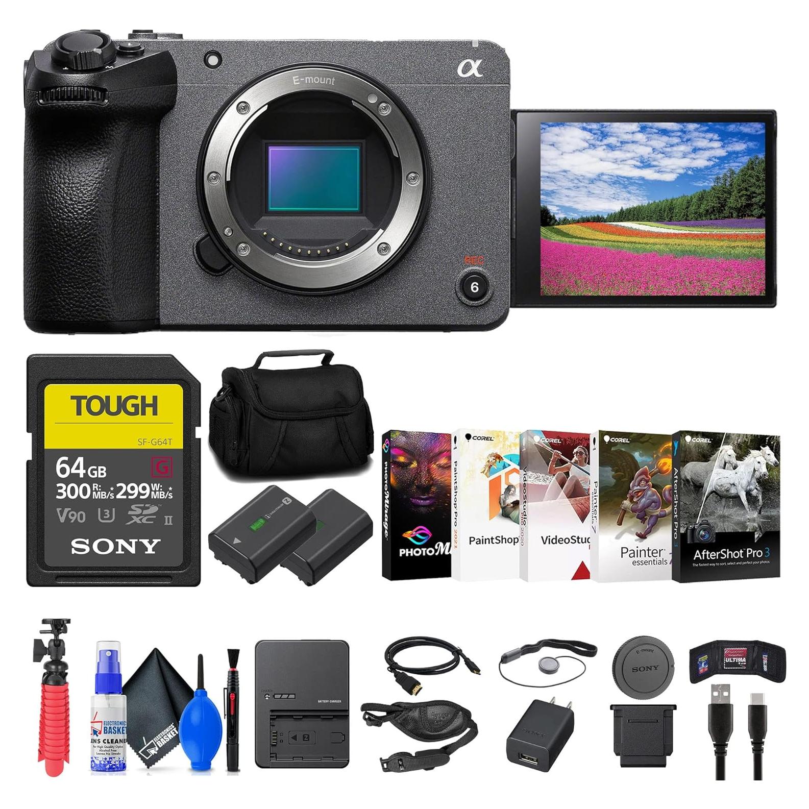 Cámara de Cine Digital Sony FX30 + Tarjeta 64GB + Accesorios