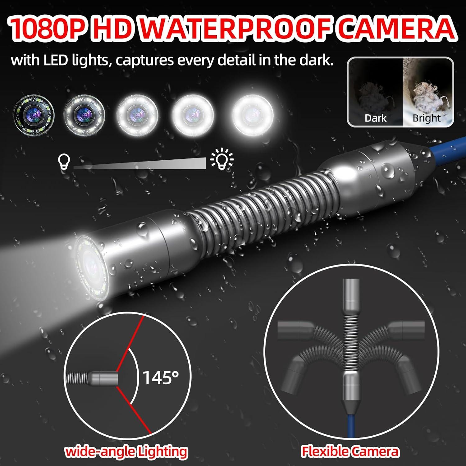 Cámara de Alcantarillado Sanyipace 50M, Inspección 17mm, 4.3"