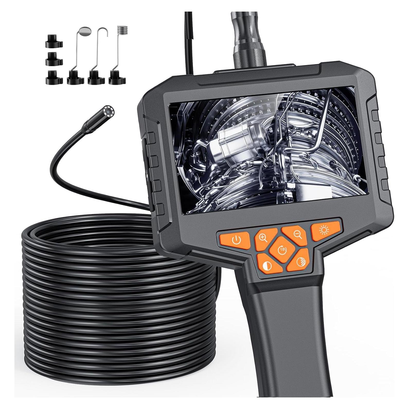 Cámara Borescope Ginocaco 20M 1080P con Luz Ajustable