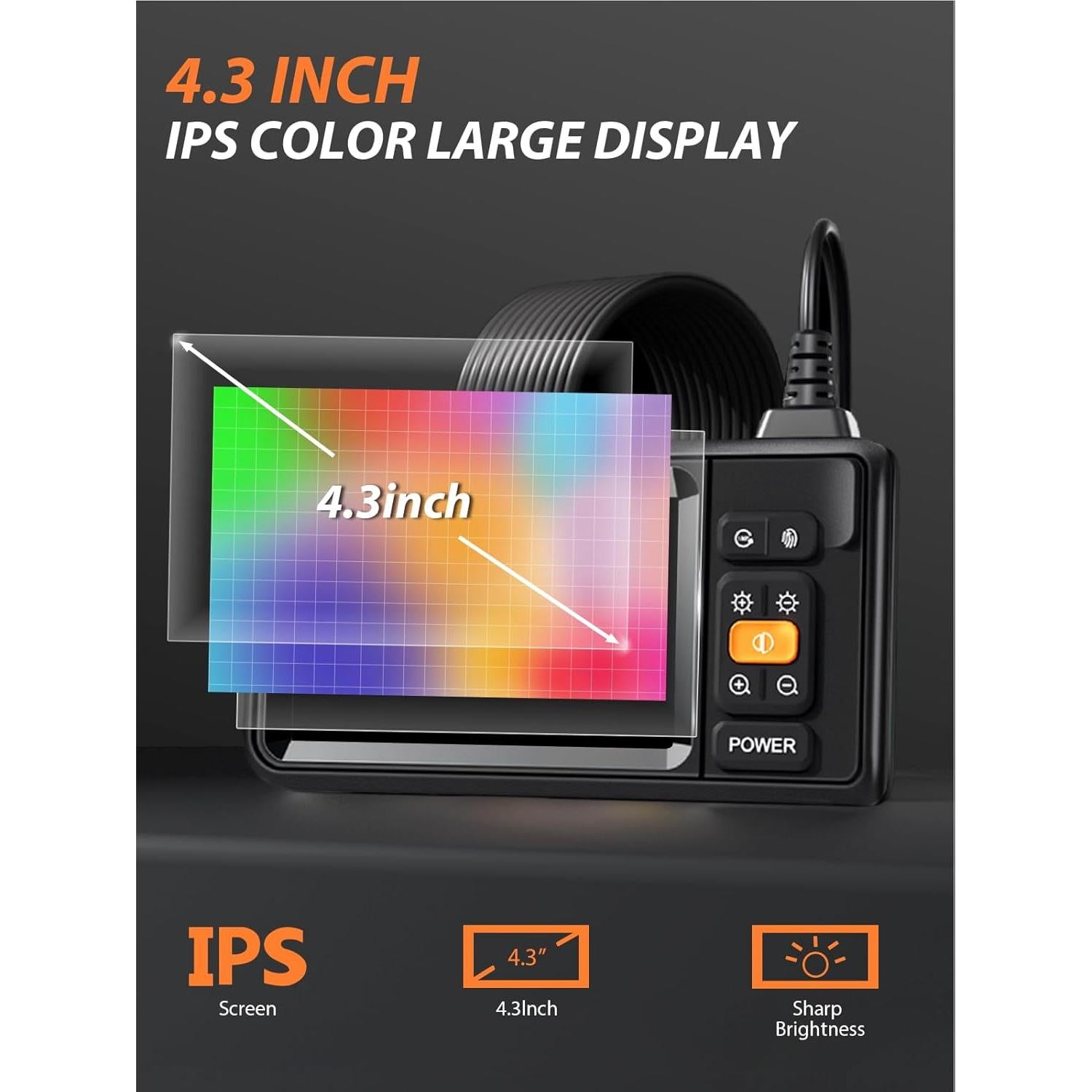 Cámara Endoscópica Vorth C33 5.03m HD 1080P IP67 con Luz