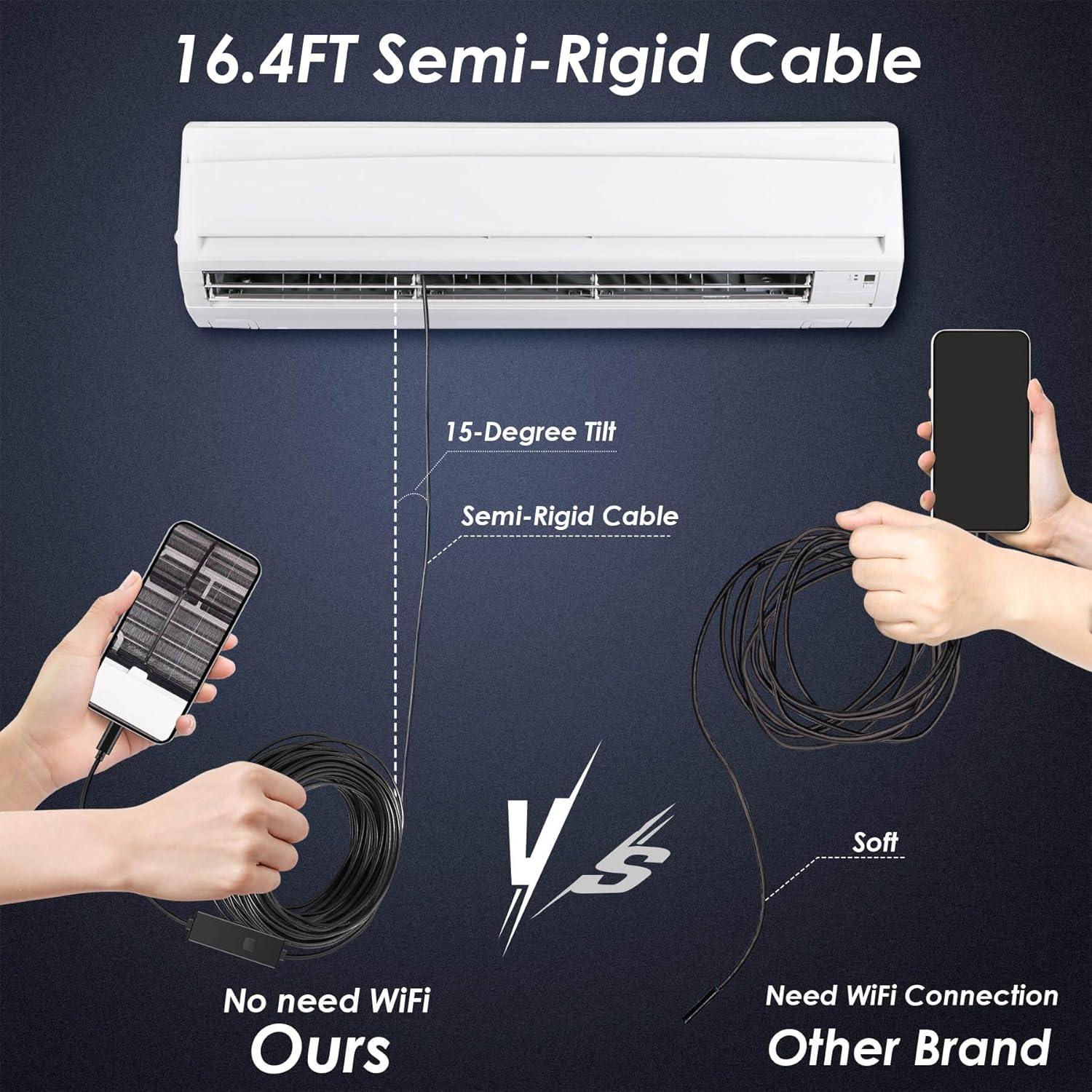 Cámara Endoscopio Industrial 1920P HD 5m IP67 con LED