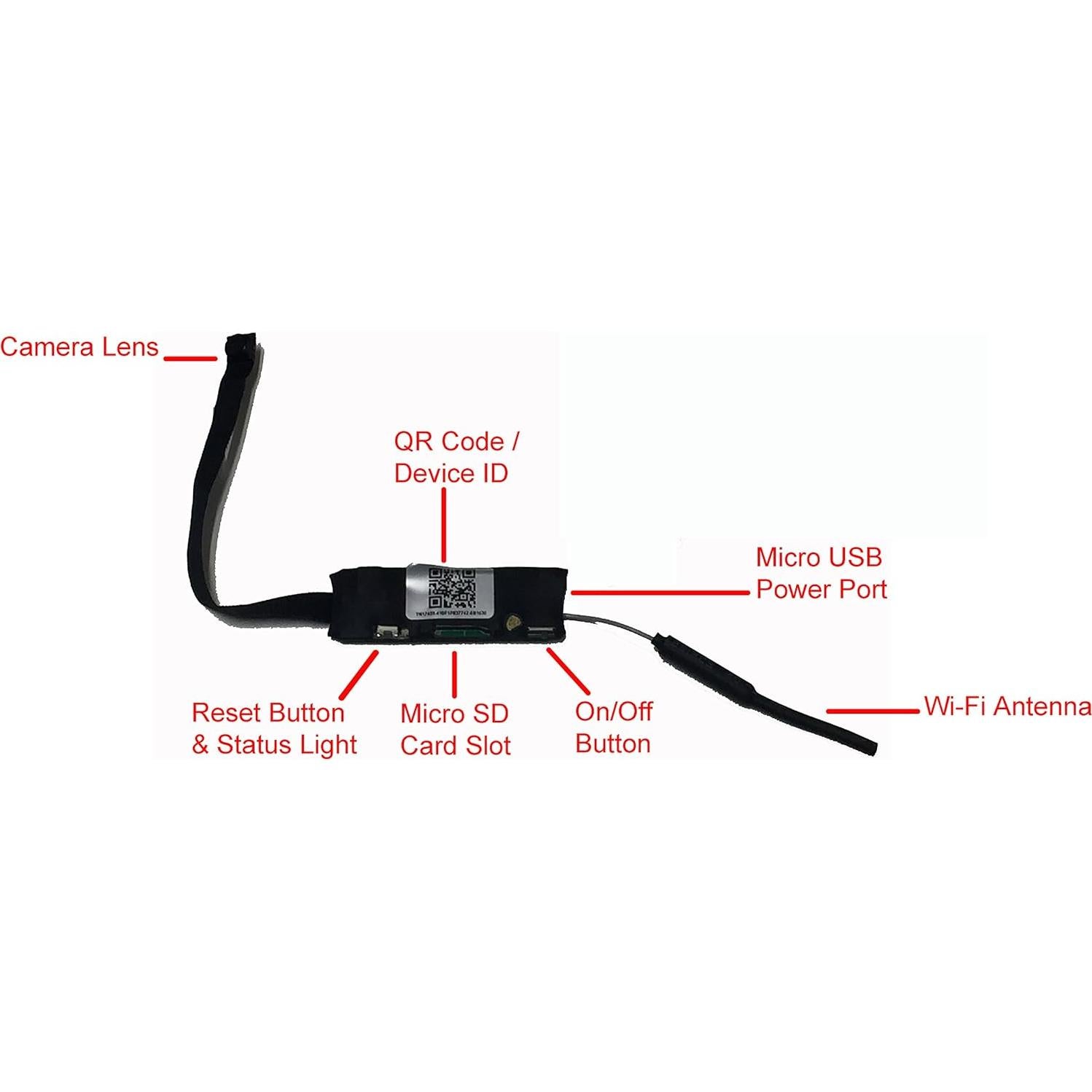 Cámara Espía WiFi Pinhole HD 1080P AES Spy Cameras