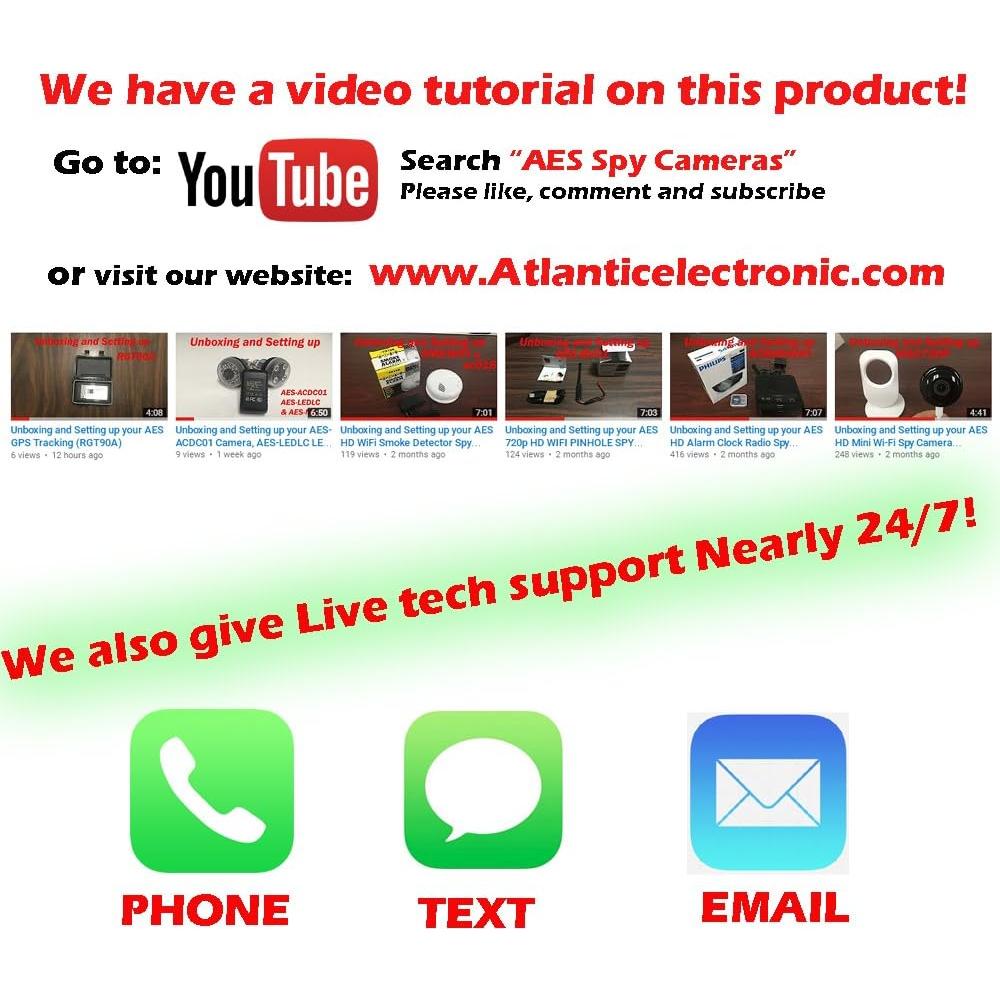 Cámara Espía WiFi Pinhole HD 1080P AES Spy Cameras