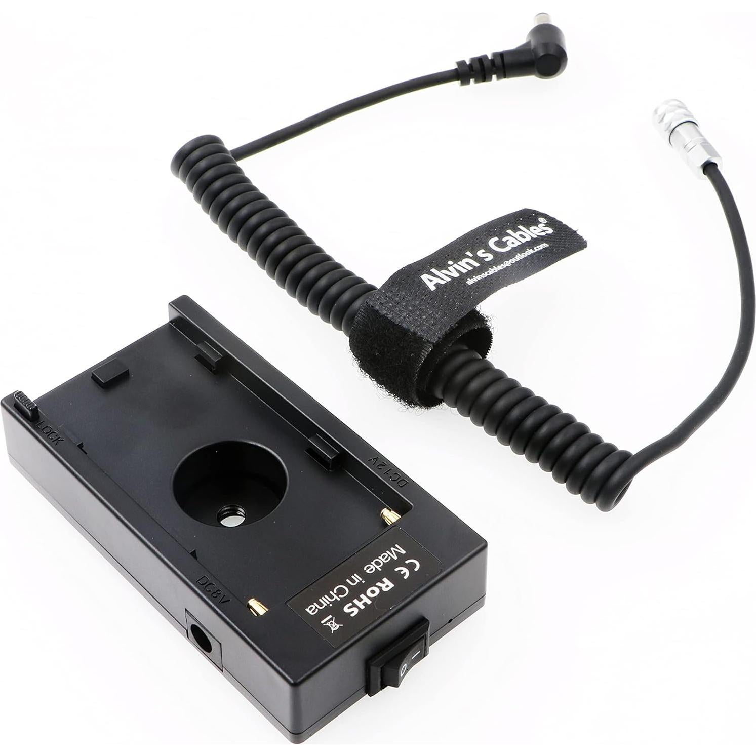 Cable de Adaptador de Poder NP-F970 Cables de Alvin para BMPCC 4K 6K