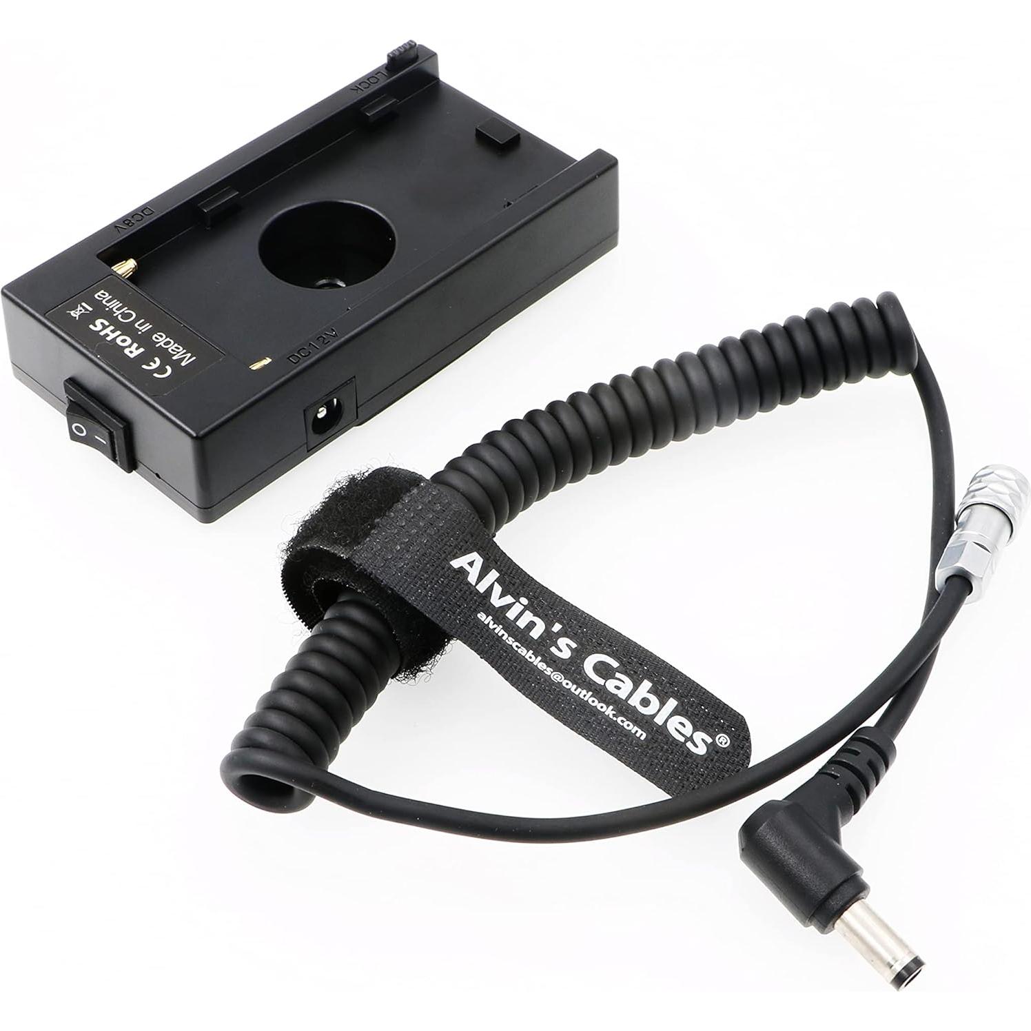 Cable de Adaptador de Poder NP-F970 Cables de Alvin para BMPCC 4K 6K