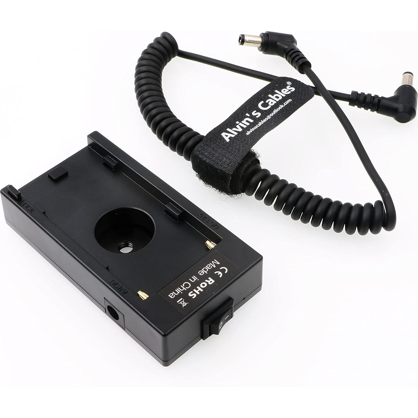 Cable de Adaptador de Poder NP-F970 Cables de Alvin para BMPCC 4K 6K