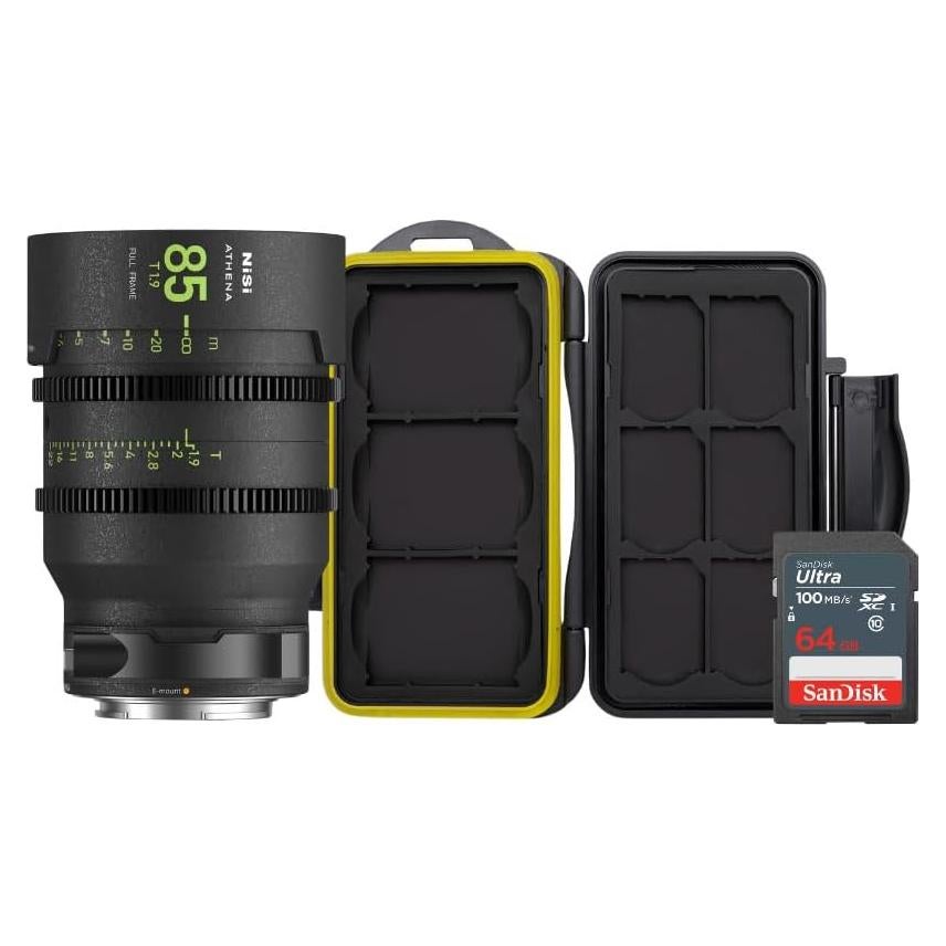 Lente de Cine NiSi 85mm Athena Prime T1.9 Montura E 77mm