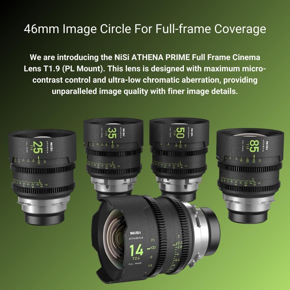 Lente de Cine NiSi 85mm Athena Prime T1.9 Montura E 77mm
