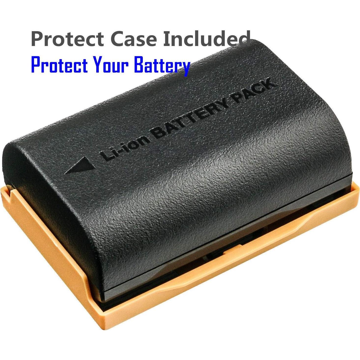 Kastar Cargador USB + 4 Baterías LP-E6 2950mAh para Cámaras