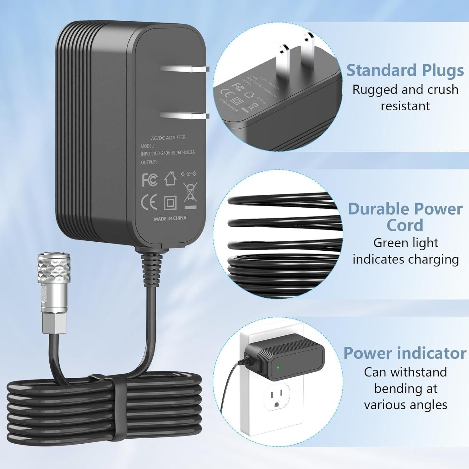 Adaptador de corriente 12V 3A para cámara Blackmagic 4K 6K