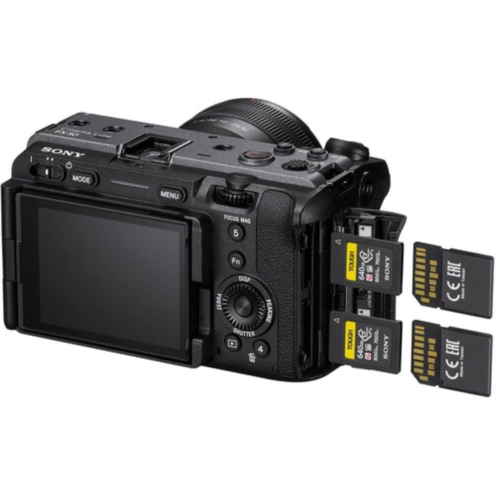 Cámara Sony FX30 Super 35 20.1 MP 4K con 160 GB CFexpress