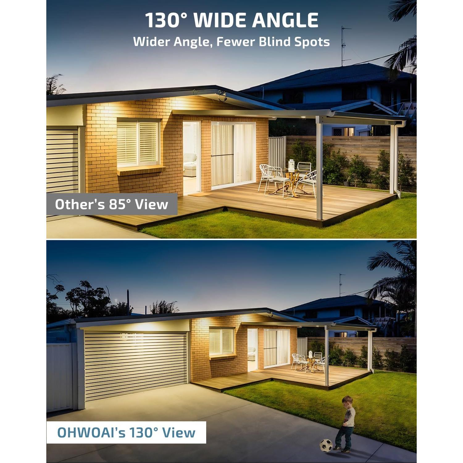 Sistema de Cámara de Seguridad Inalámbrica OHWOAI 4 Cámaras 5MP