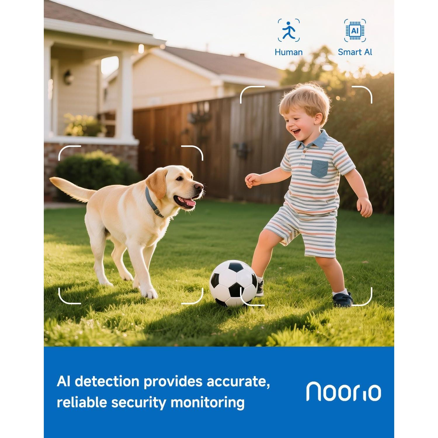 Cámara de Seguridad Inalámbrica Noorio B200S 1080P con Batería