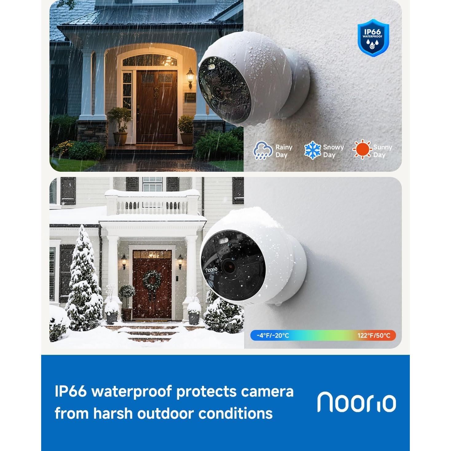 Cámara de Seguridad Inalámbrica Noorio B200S 1080P con Batería