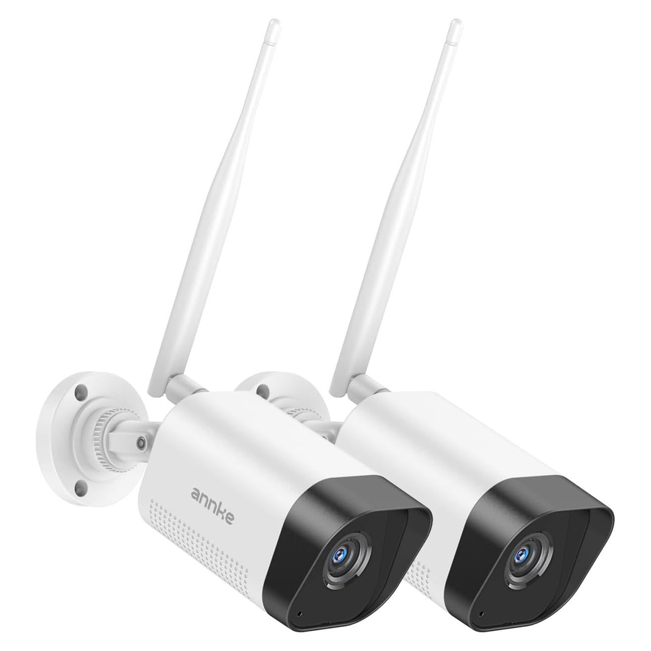Cámaras de Seguridad Wi-Fi ANNKE 3MP 2 Pack IP66 Inalámbricas