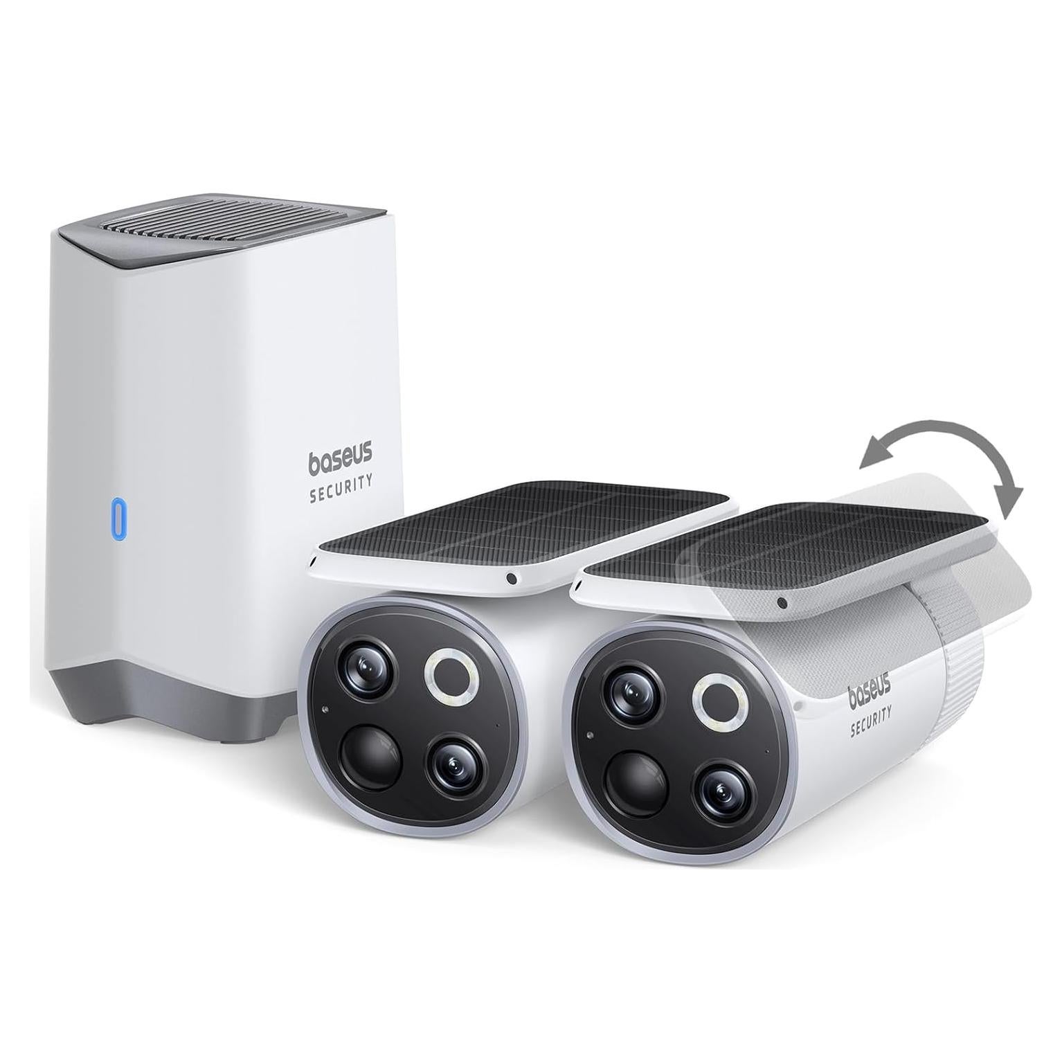 Baseus Kit Solar de 2 Cámaras de Seguridad Inalámbricas 3K