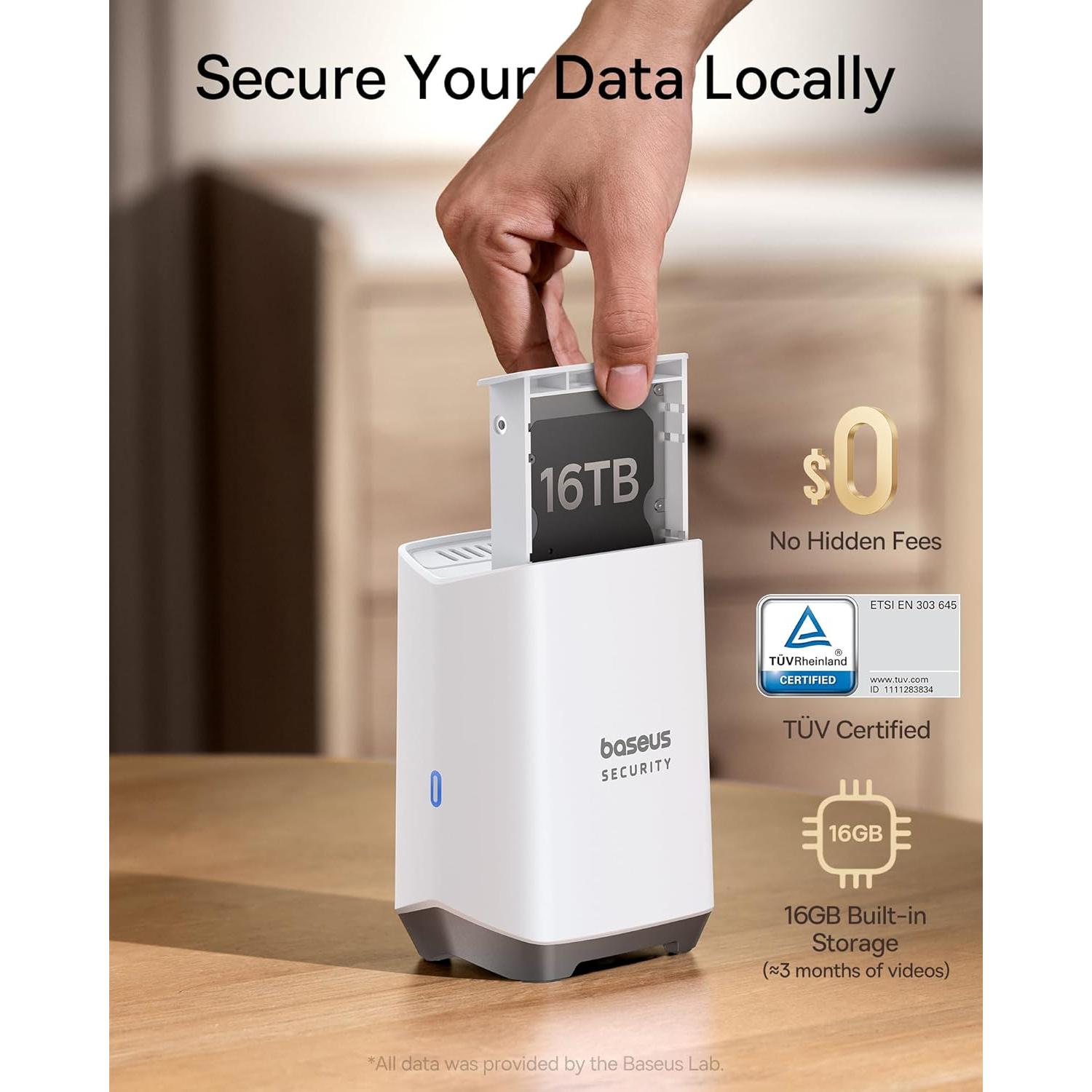 Baseus Kit Solar de 2 Cámaras de Seguridad Inalámbricas 3K