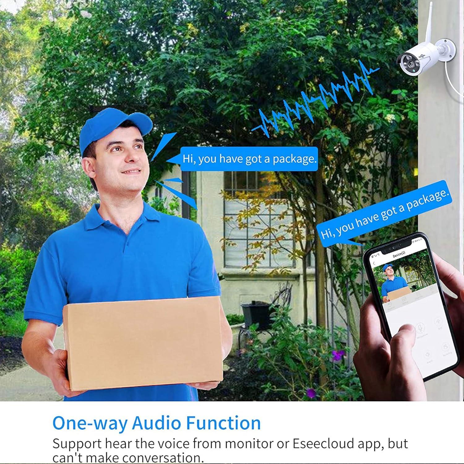 Cámara de Seguridad Hiseeu TZ-HB612 3MP Inalámbrica IP66