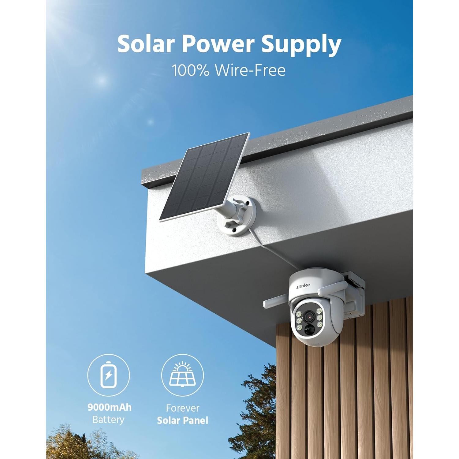 Cámara de Seguridad Inalámbrica ANNKE 4MP Solar 2 Cámaras