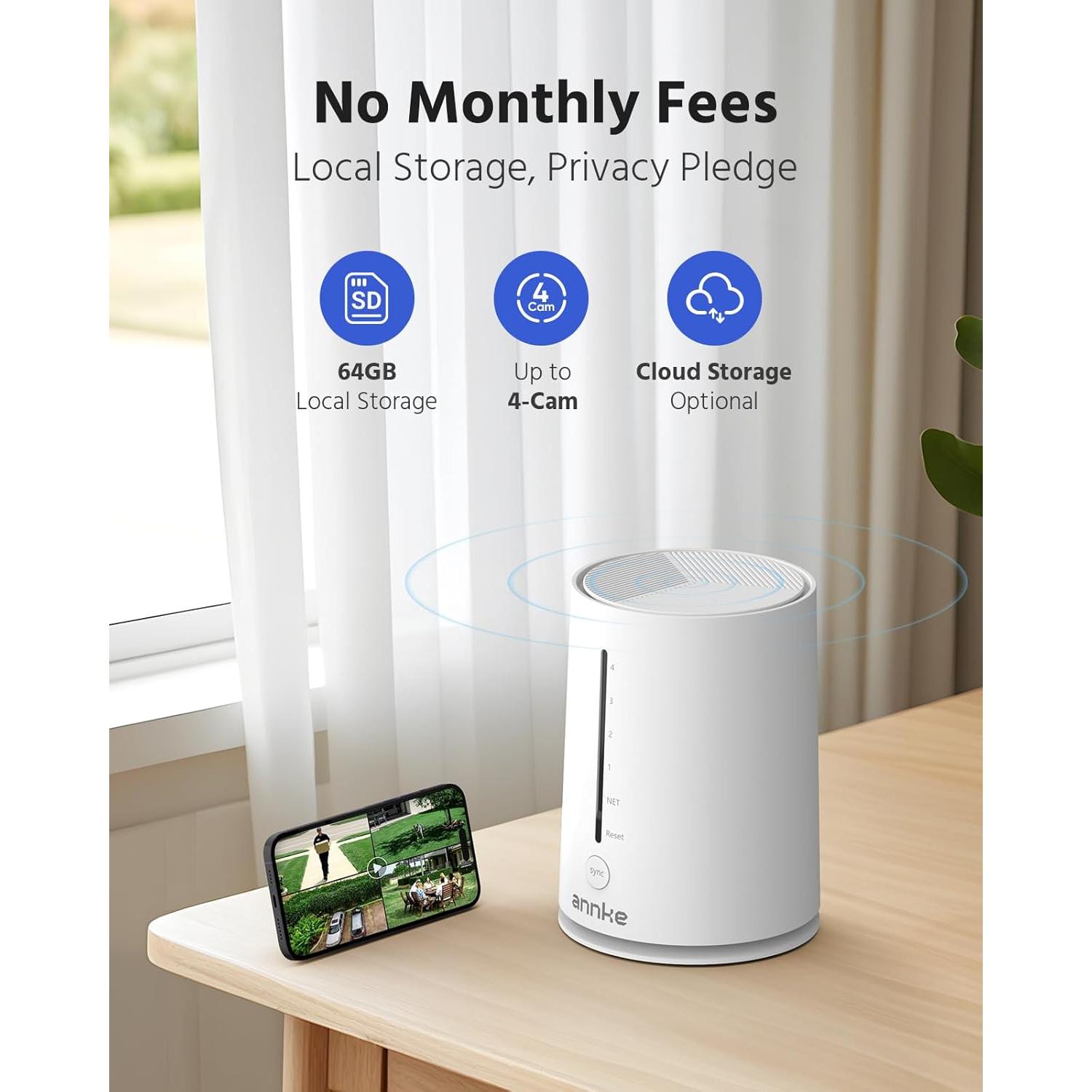 Cámara de Seguridad Inalámbrica ANNKE 4MP Solar 2 Cámaras