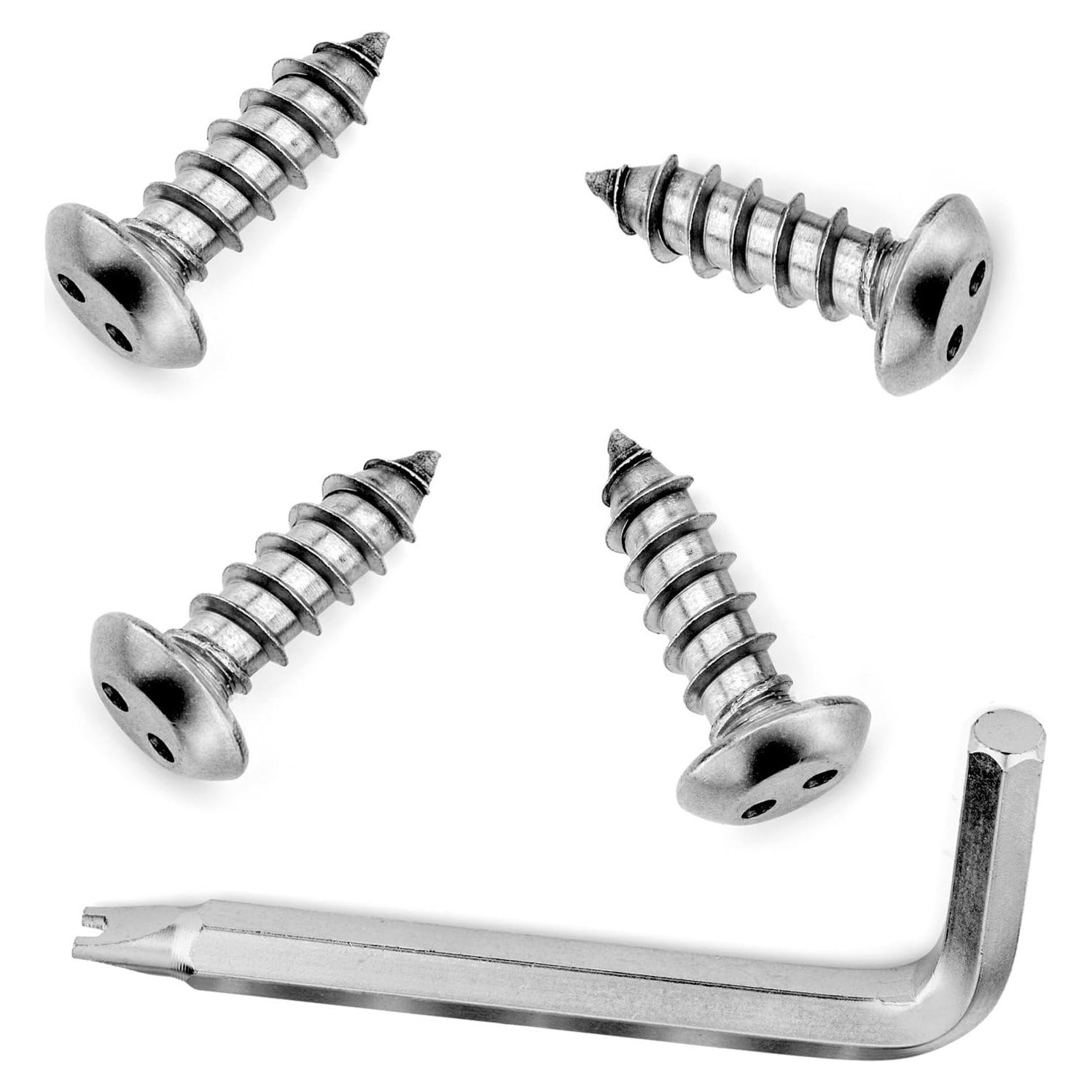 Tornillos de Seguridad Autoperforantes LFPartS M6x20mm Acero Inoxidable