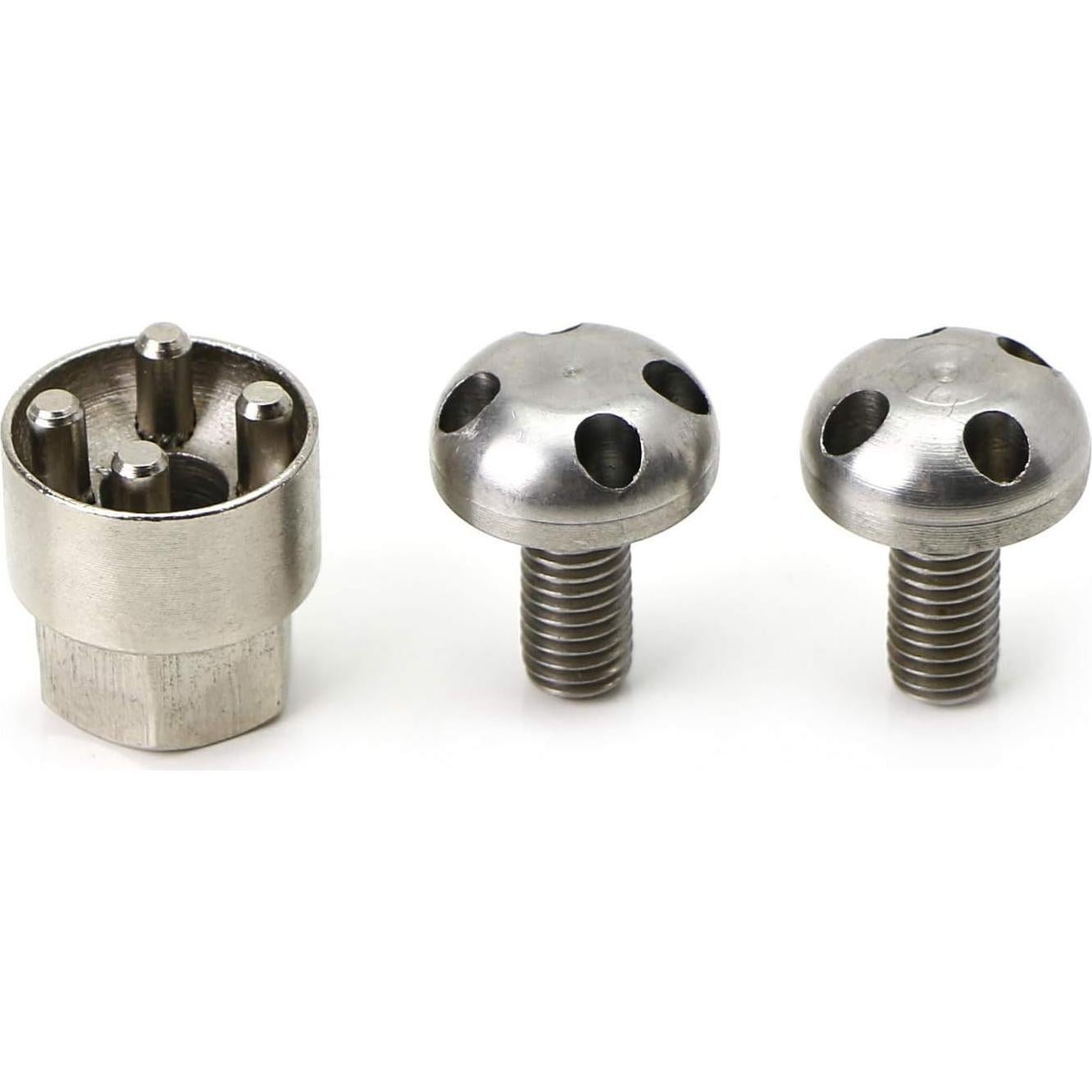 Tornillos Antirrobo M8 iJDMTOY Acero Inoxidable 20mm LED