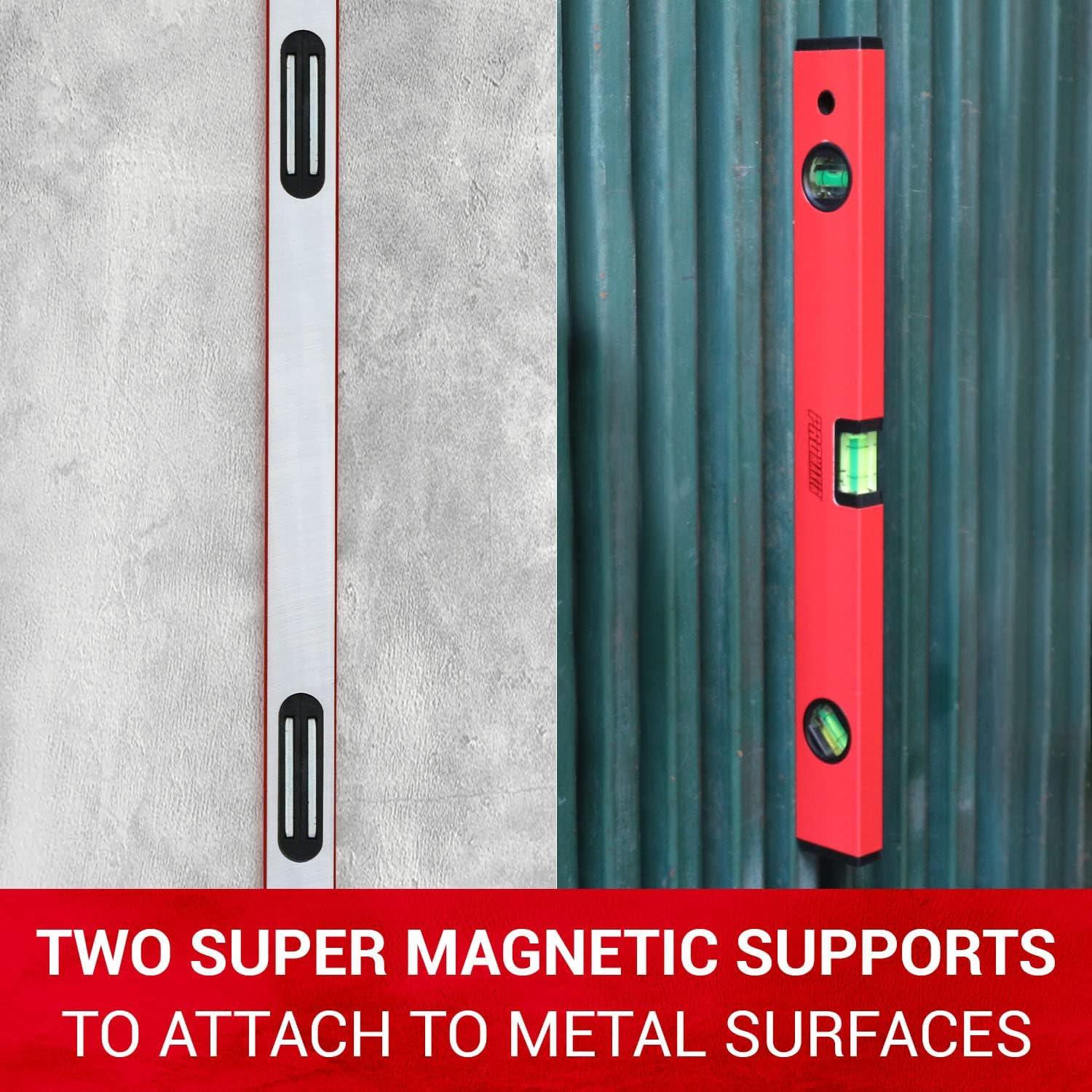 Nivel Magnético ProMaker 45° 90° 180° 18 Pulgadas Aluminio