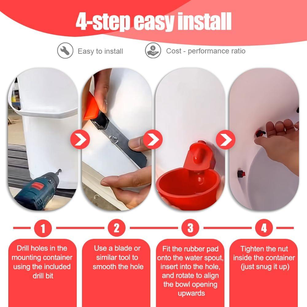 Kit de 16 Tazas Automáticas para Beber Agua TNDCKP