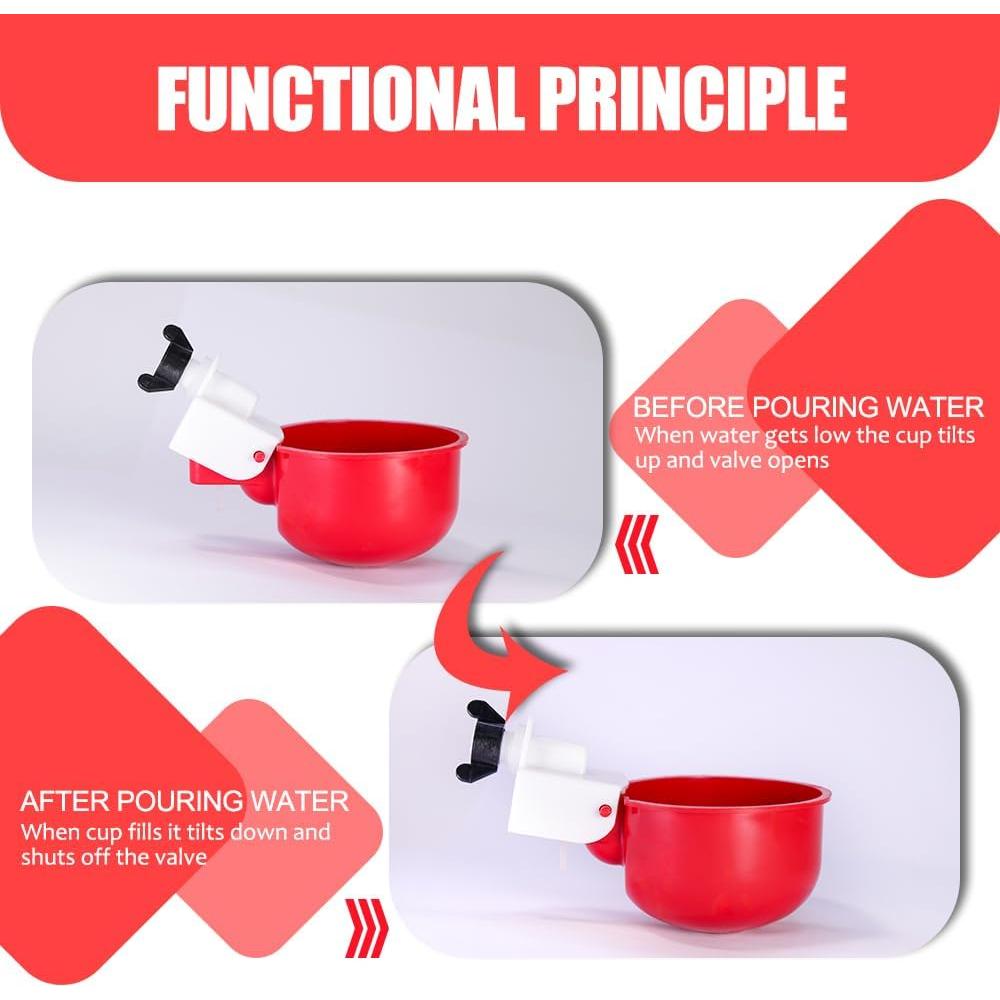 Kit de 16 Tazas Automáticas para Beber Agua TNDCKP