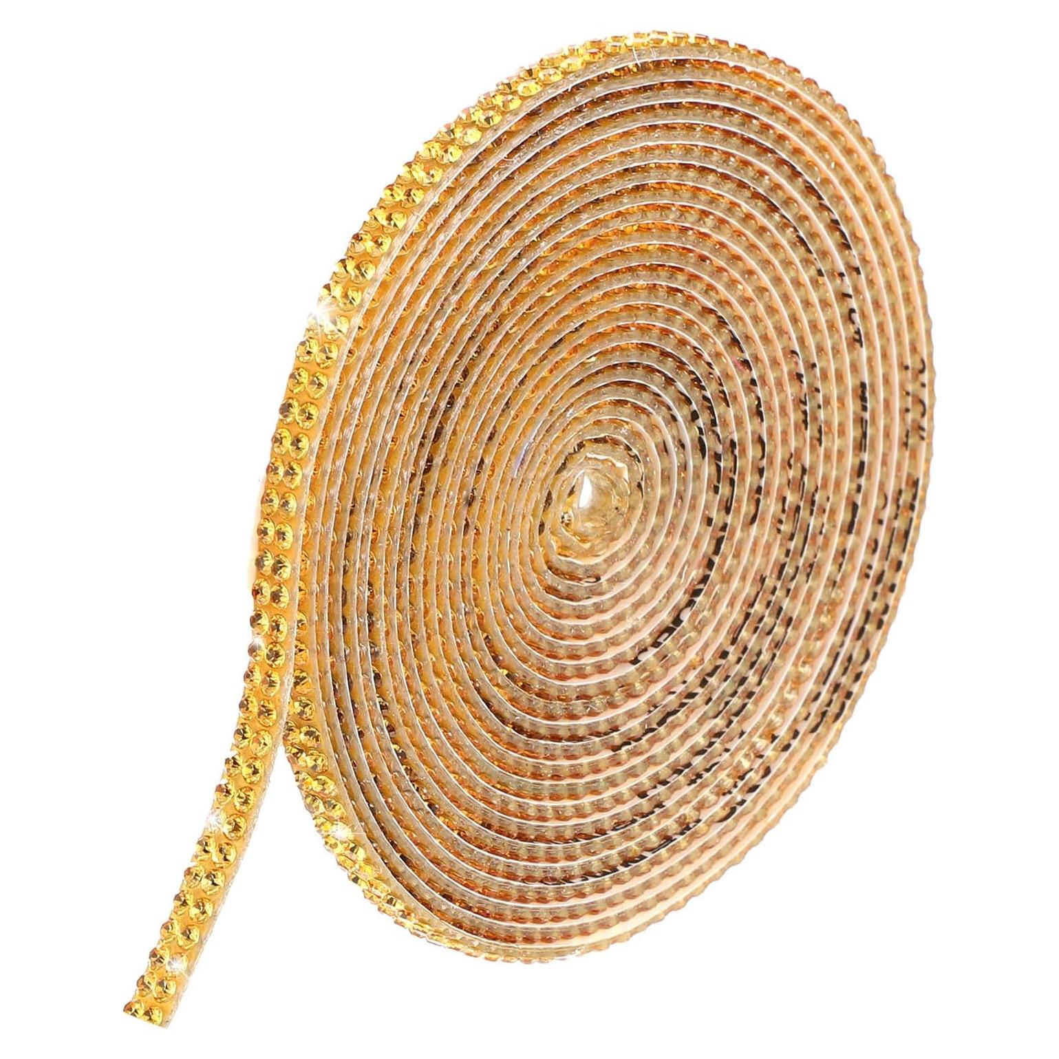 Cinta de Strass Autoadhesiva Styquenzer 2.7m Dorada 1.27cm