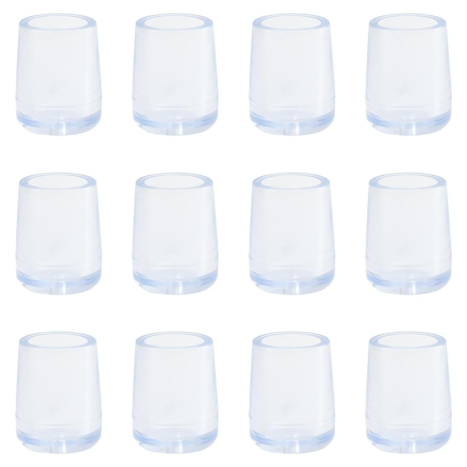Tapas de Silicona Semetall 12 Pcs 12.7mm para Patas de Sillas