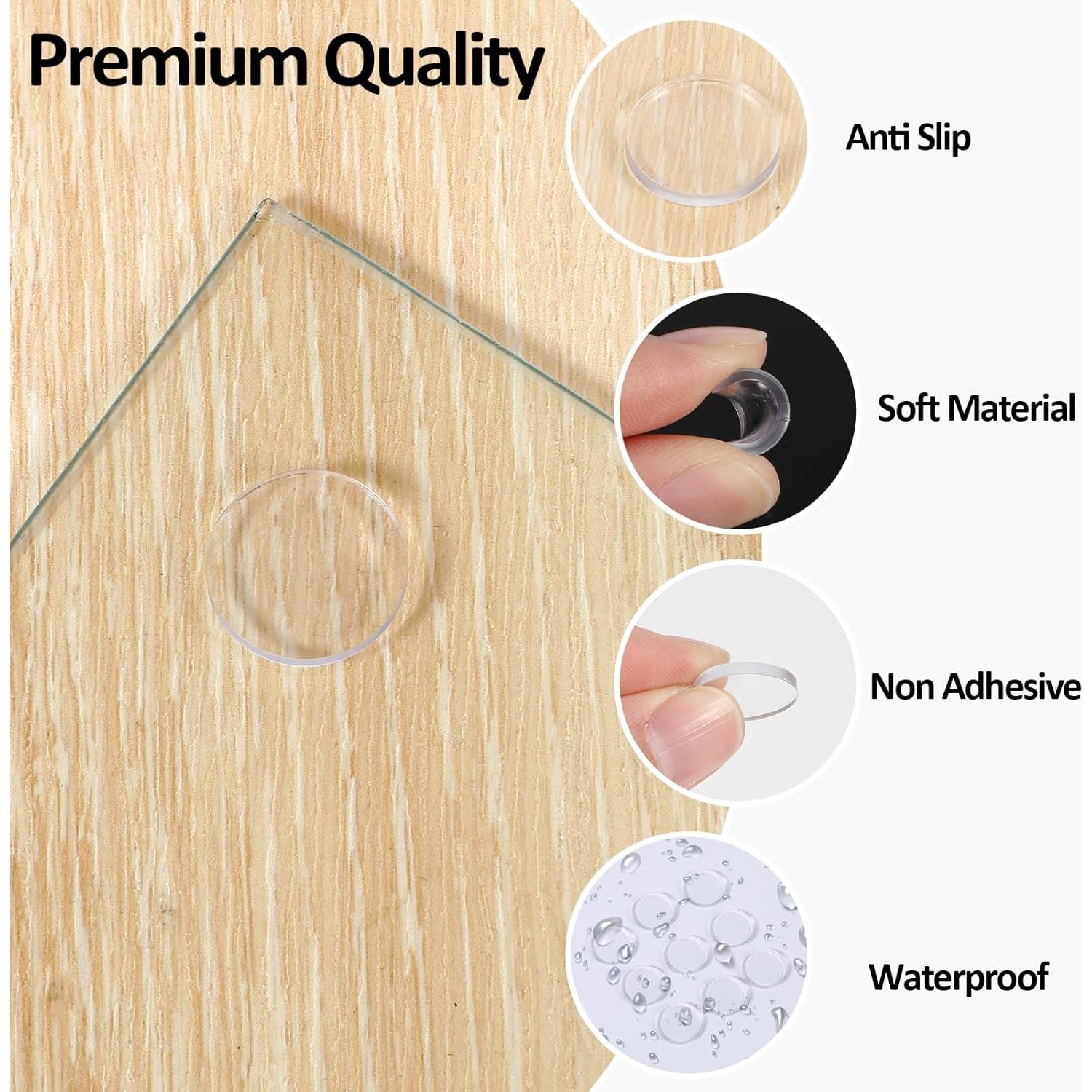 30 Almohadillas Antideslizantes de Vidrio EupHHonycs 1.5cm