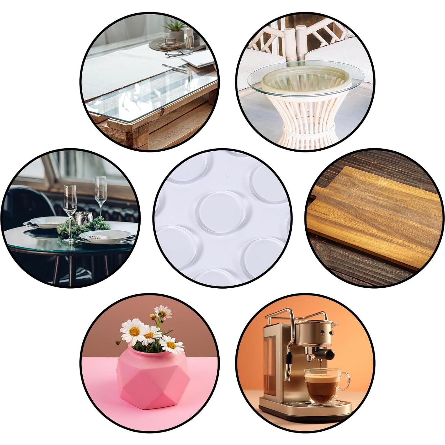 30 Almohadillas Antideslizantes de Vidrio EupHHonycs 1.5cm