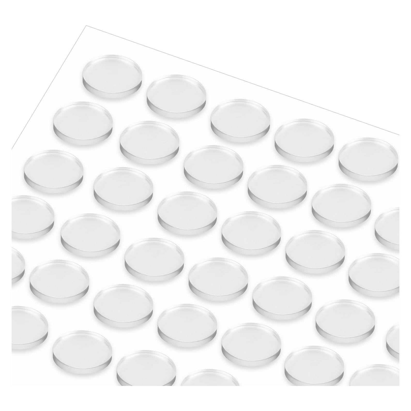 72 Almohadillas Antideslizantes Silicona Transparente 15x2mm