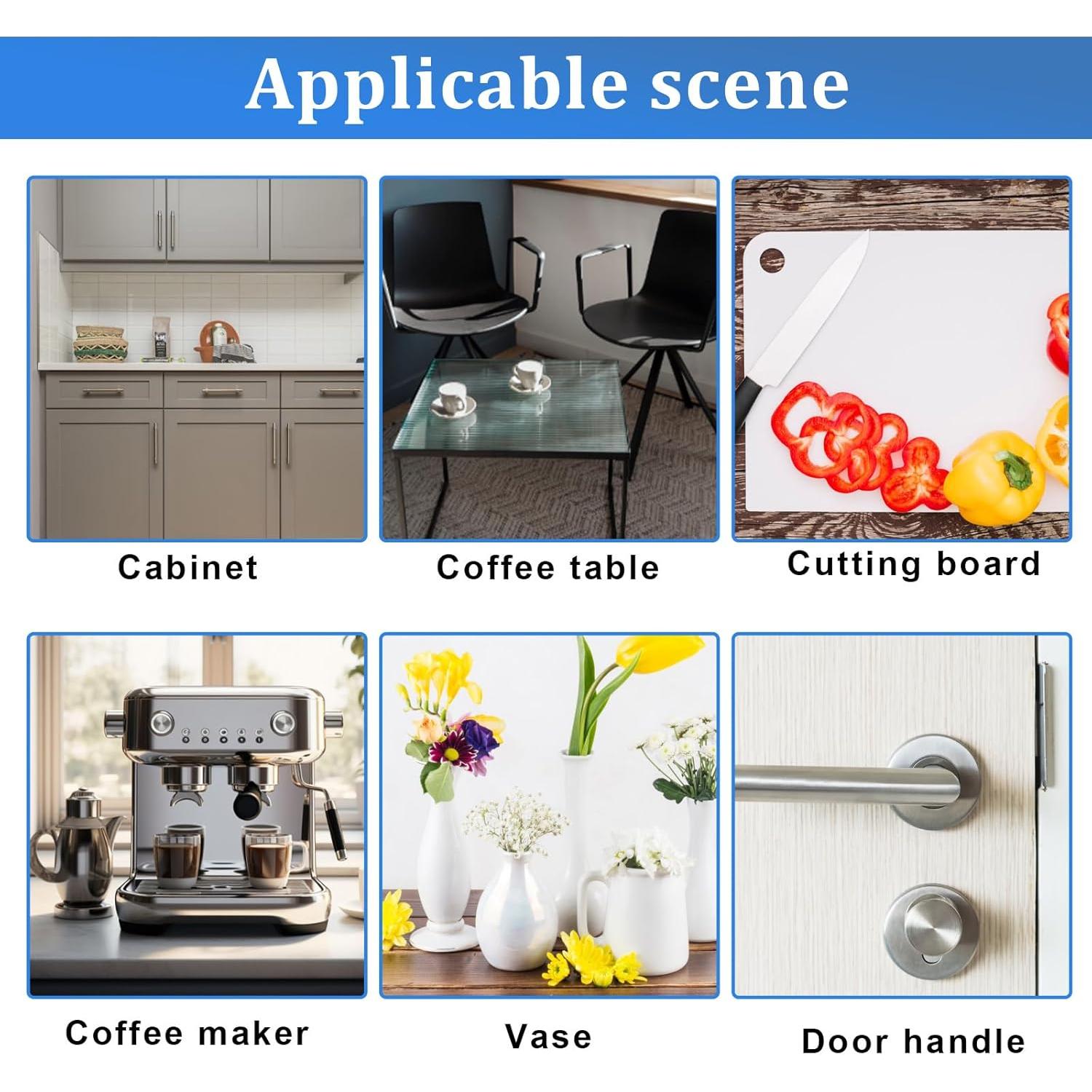 72 Almohadillas Antideslizantes Silicona Transparente 15x2mm